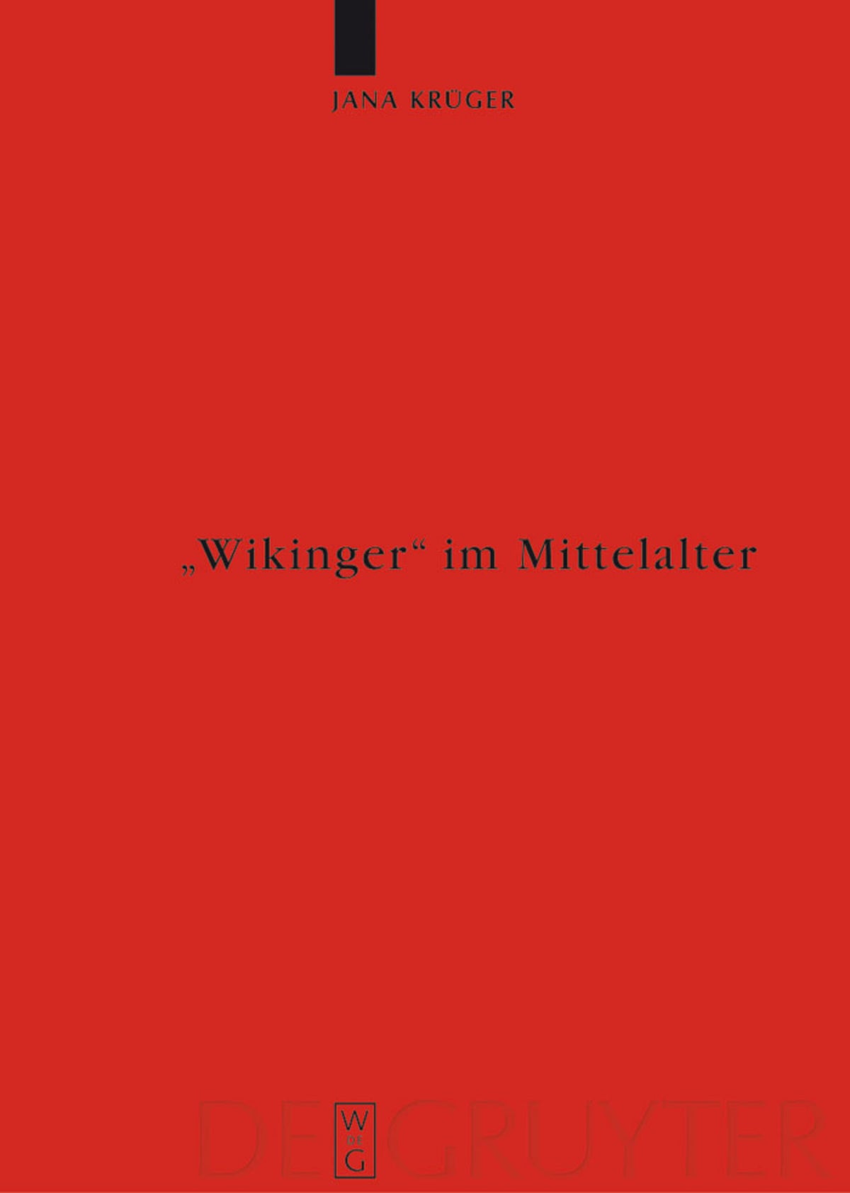 Cover image for "Wikinger" im Mittelalter ISBN 9783110201338