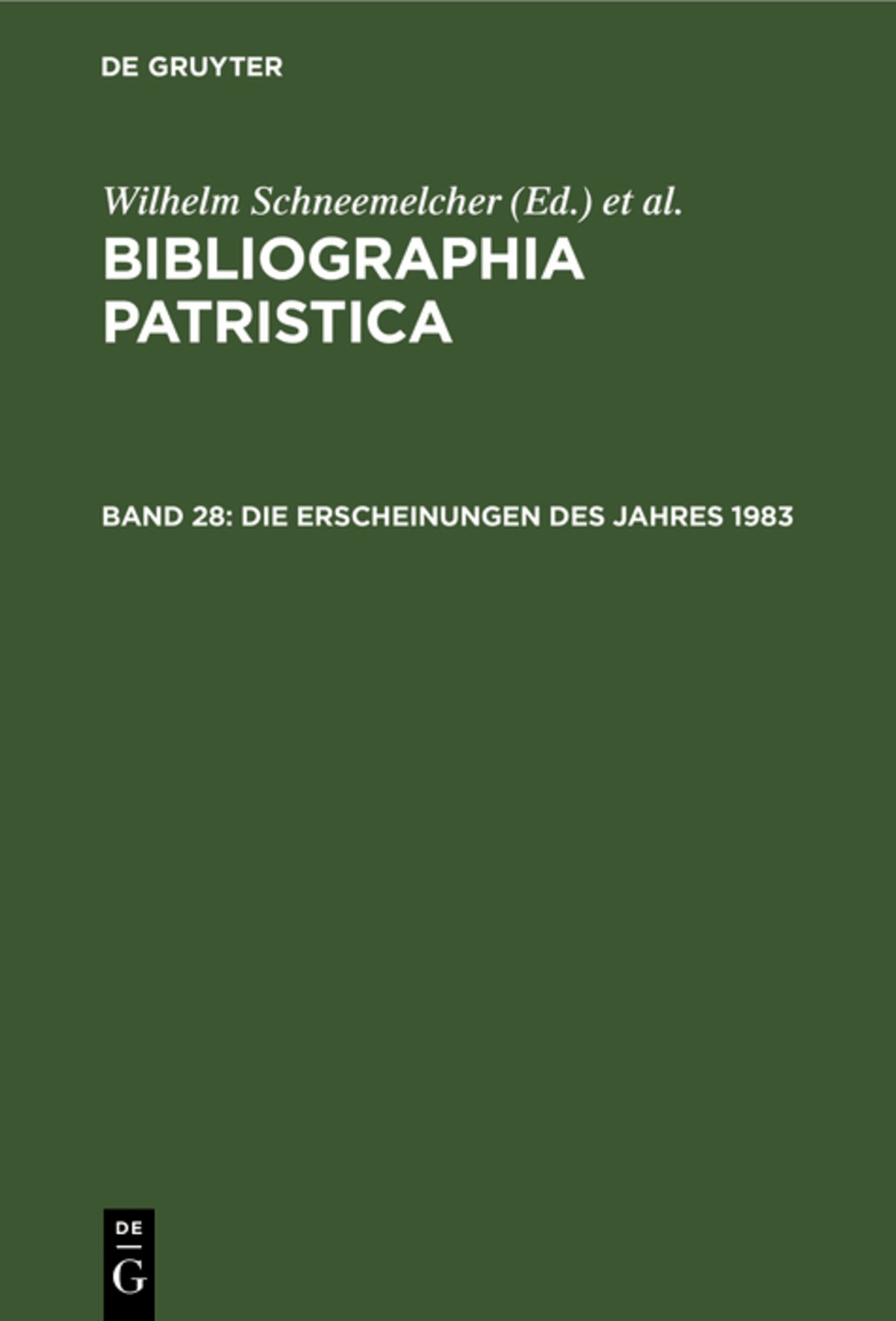 Die Erscheinungen des Jahres 1983