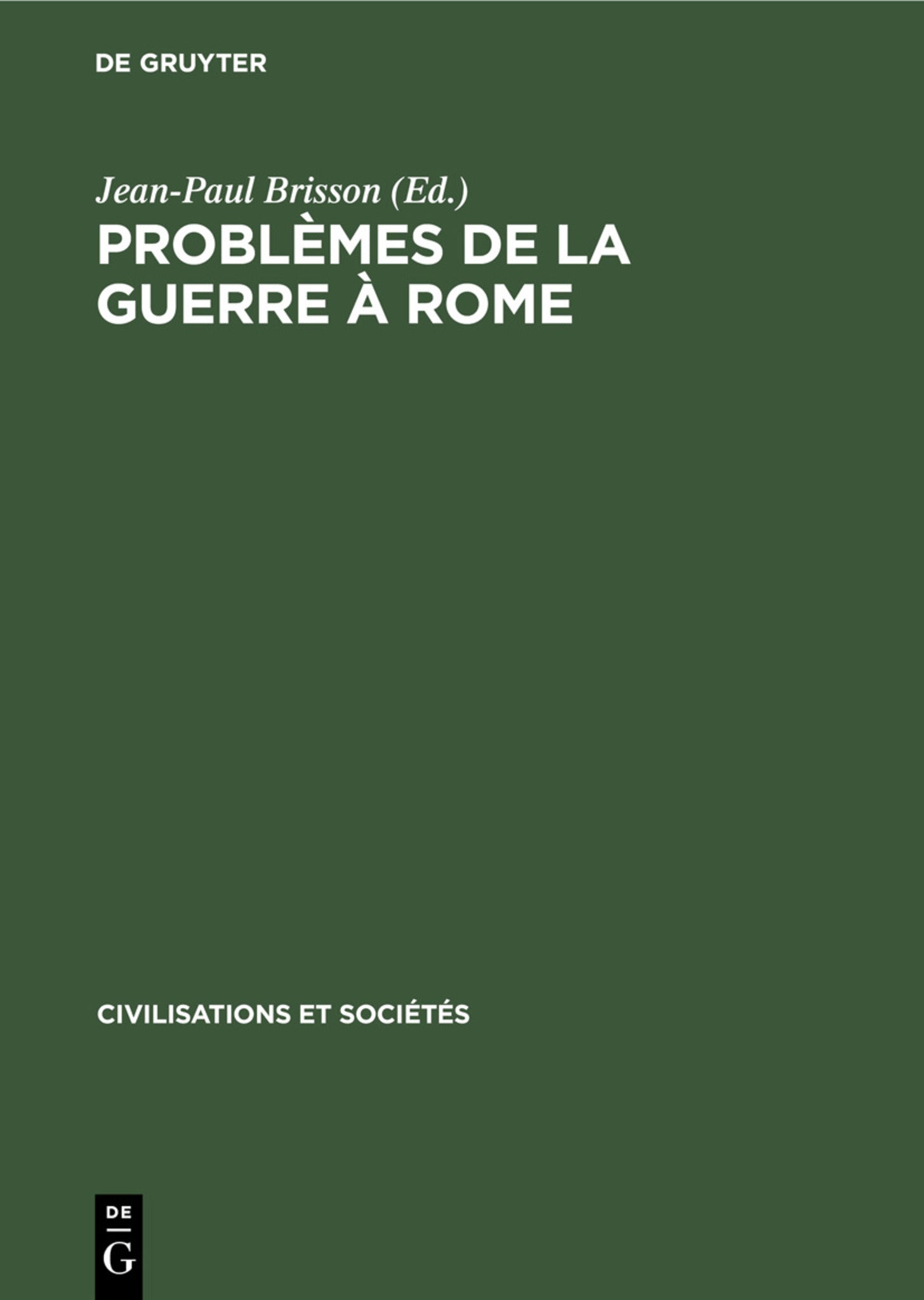Problèmes de la guerre à Rome