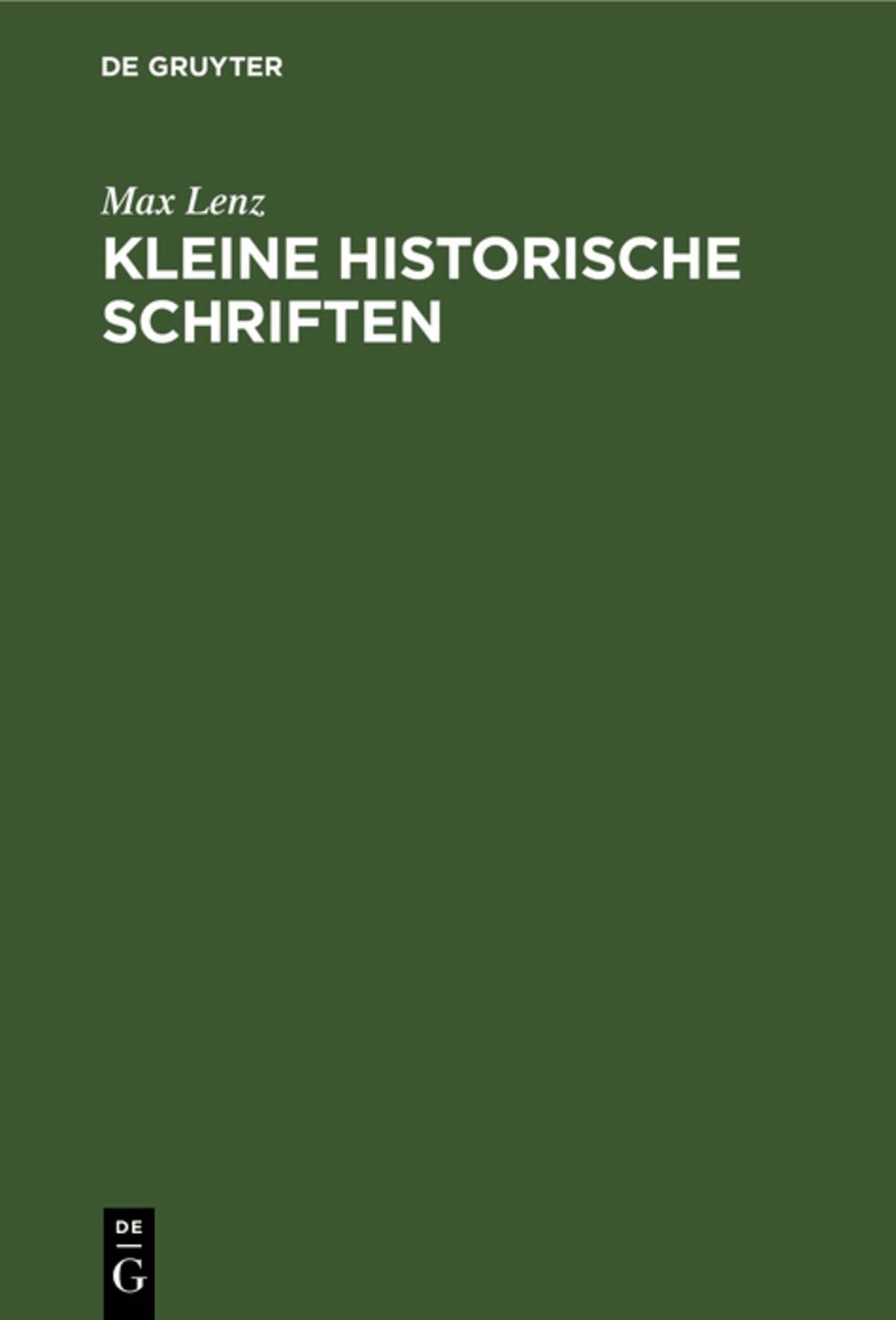 Cover image for Kleine historische Schriften ISBN 9783486741650