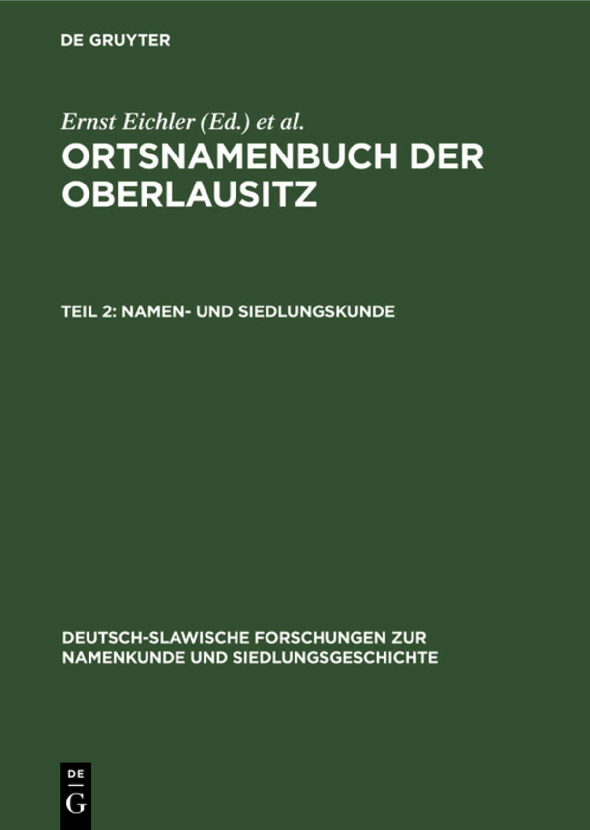 Namen- und Siedlungskunde