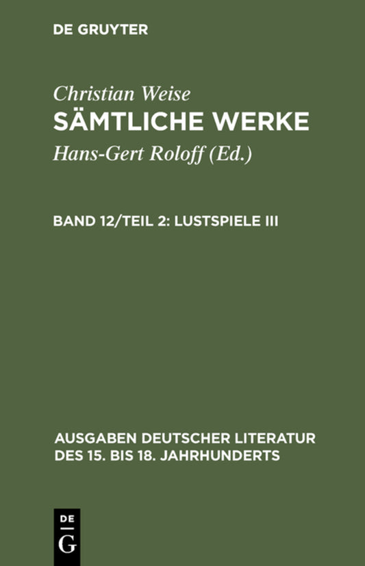 Lustspiele III