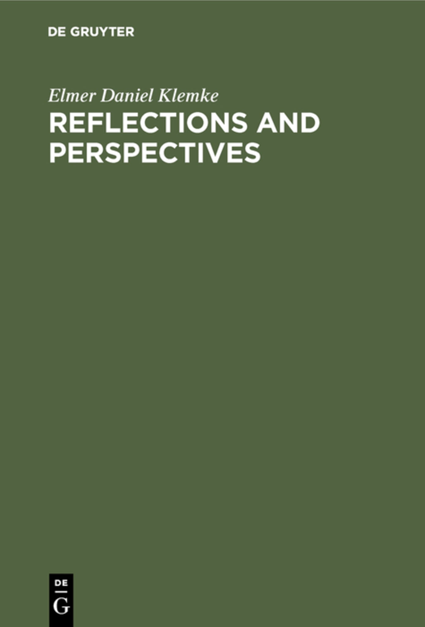 Reflections and perspectives
