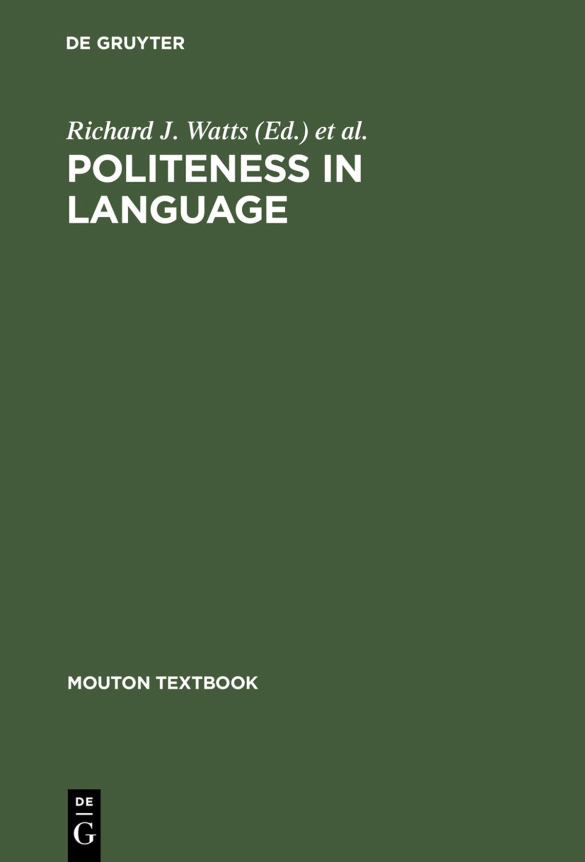 Cover image for Politeness in Language ISBN 9783110183009
