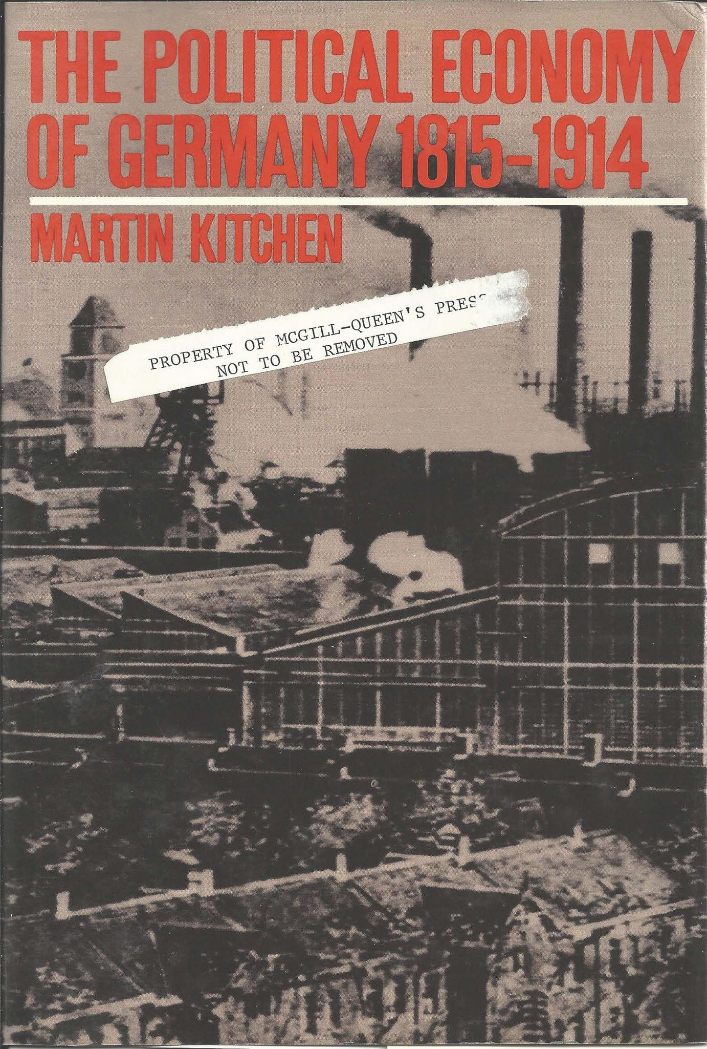 The Political Economy of Germany: 1815-1914