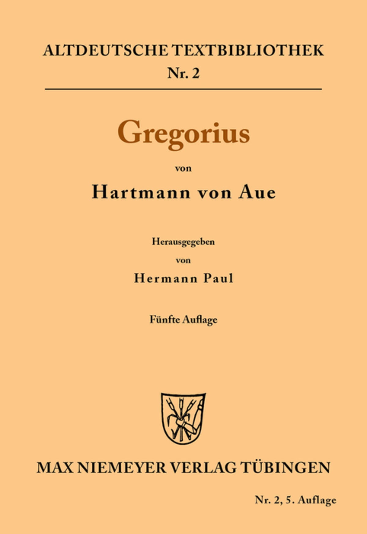 Cover image for Gregorius ISBN 9783110482560