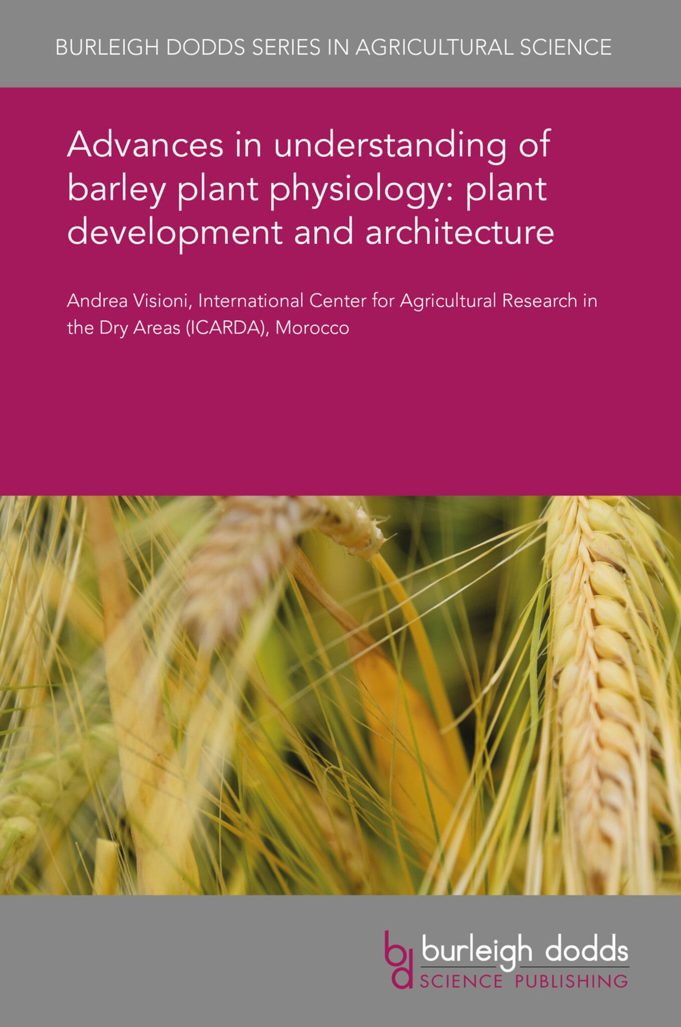 Cover image for Advances in understanding of barley plant physiology: plant development and architecture ISBN 9781786766052