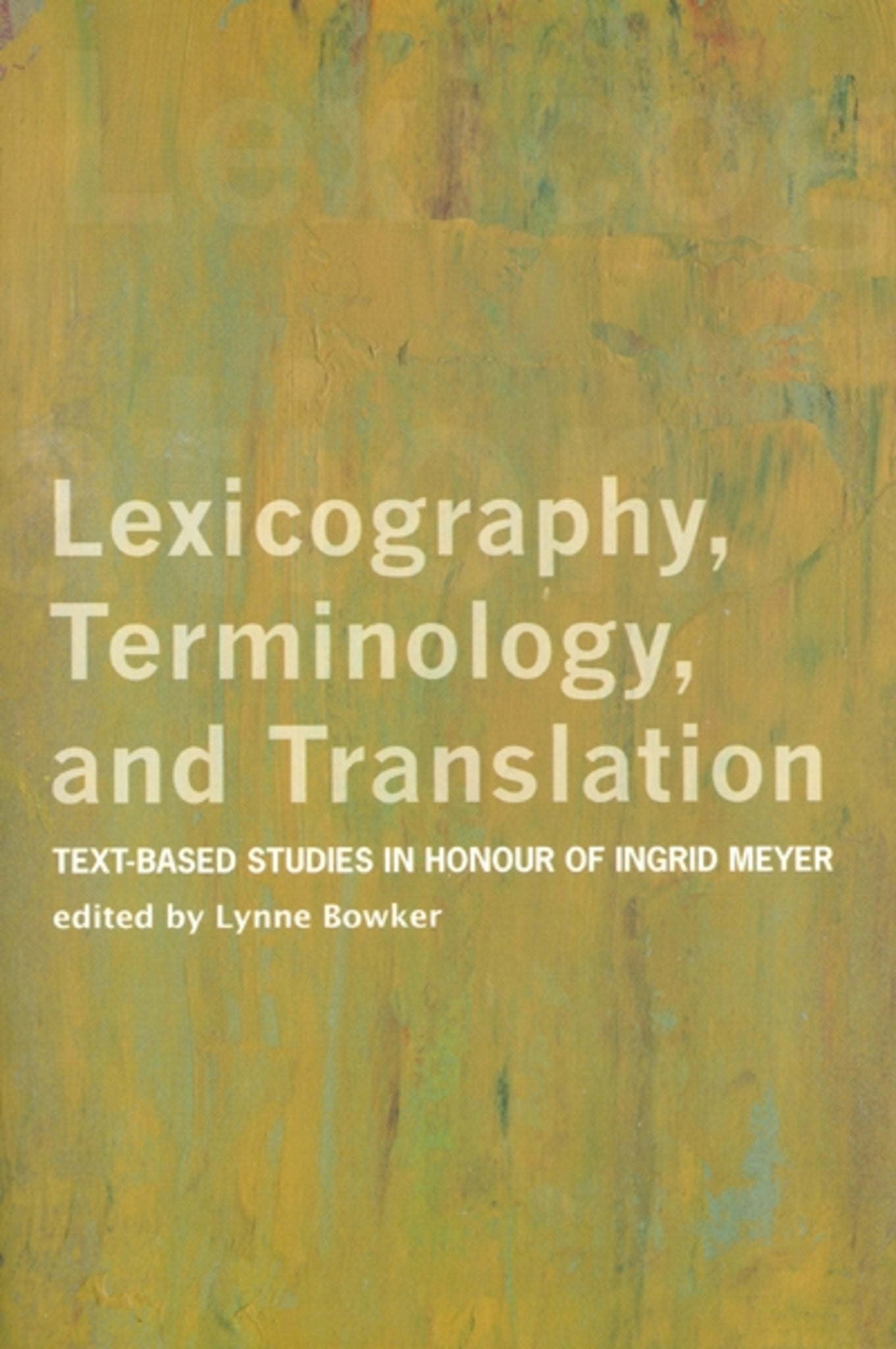 Cover image for Lexicography, Terminology, and Translation ISBN 9780776606279