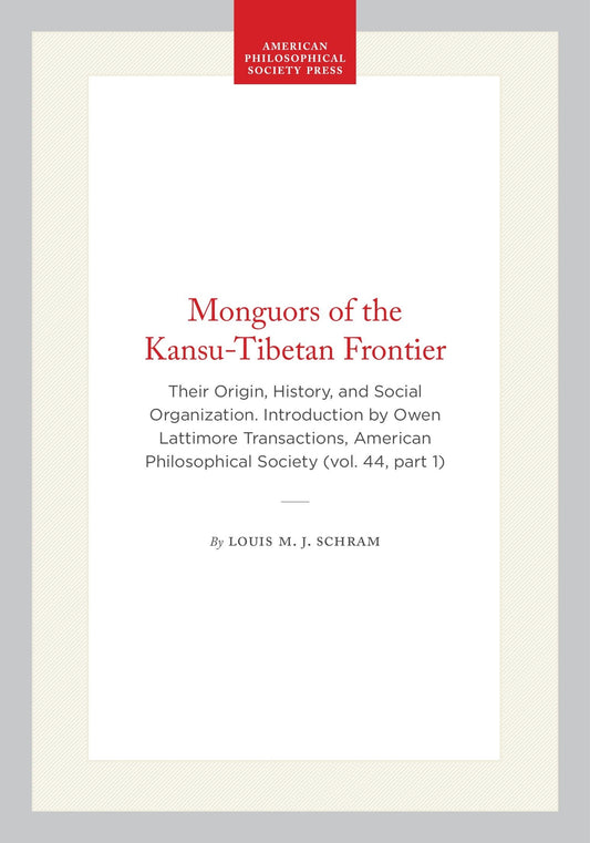 Monguors of the Kansu-Tibetan Frontier
