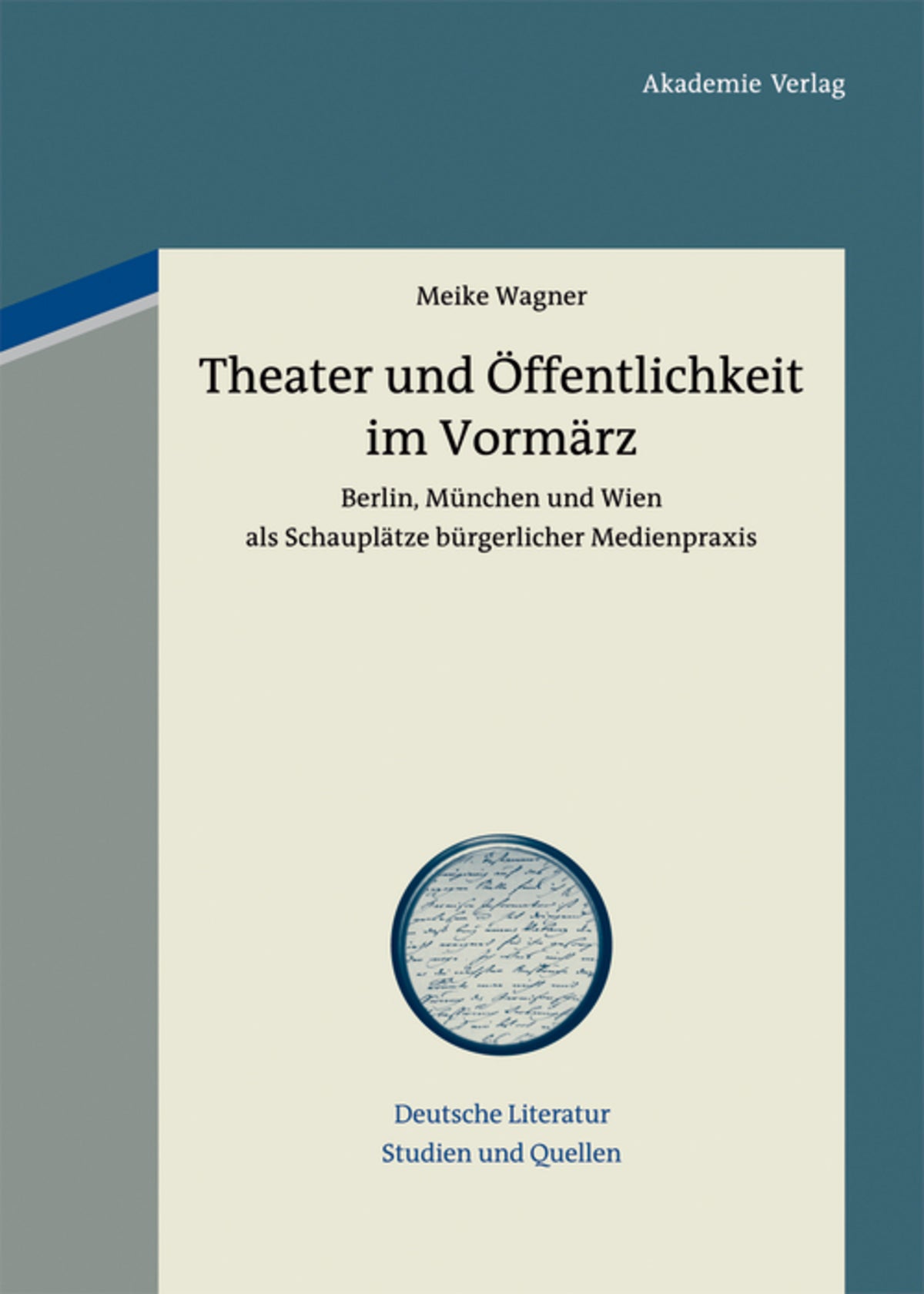 Cover image for Theater und Öffentlichkeit im Vormärz ISBN 9783050059617
