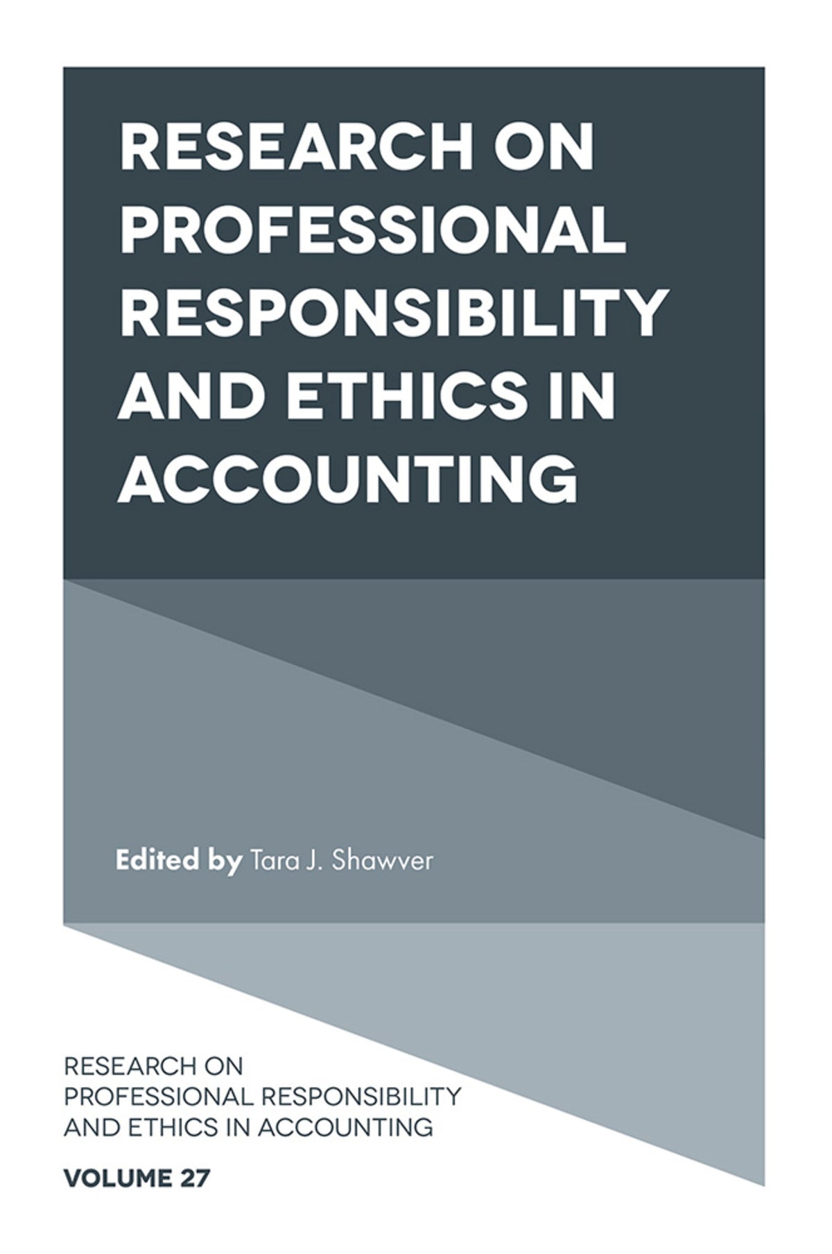 Cover image for Research on Professional Responsibility and Ethics in Accounting ISBN