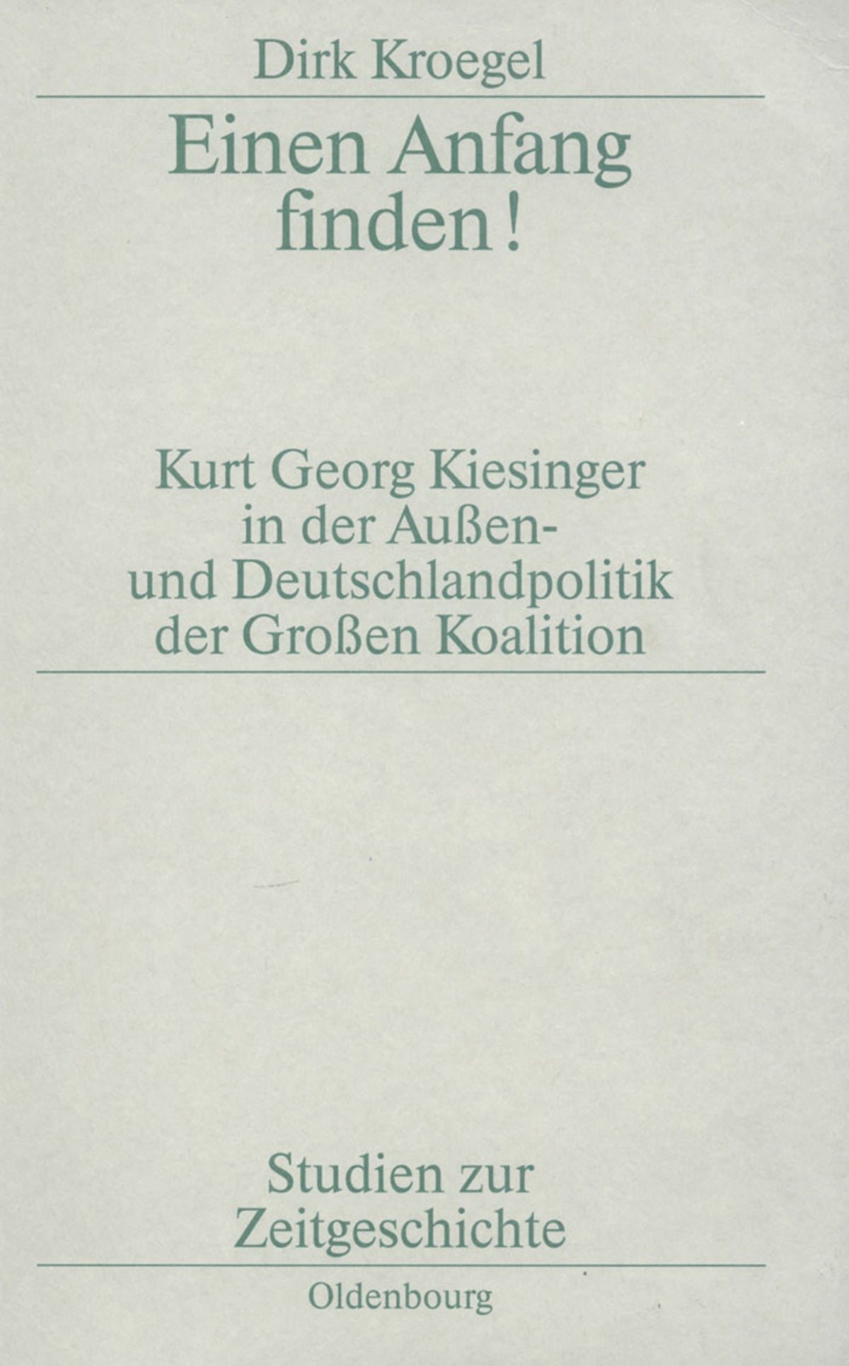 Einen Anfang finden!