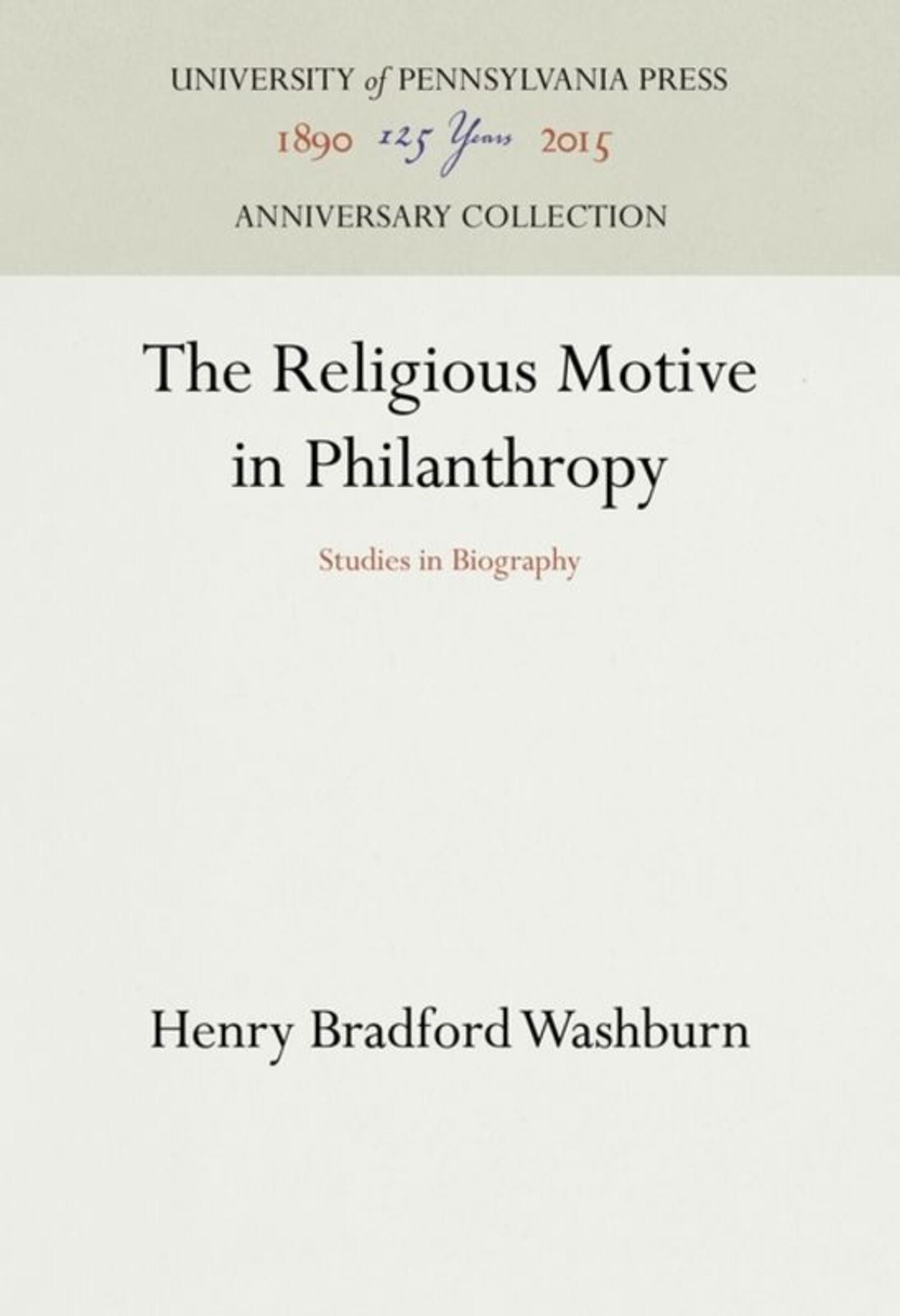 The Religious Motive in Philanthropy