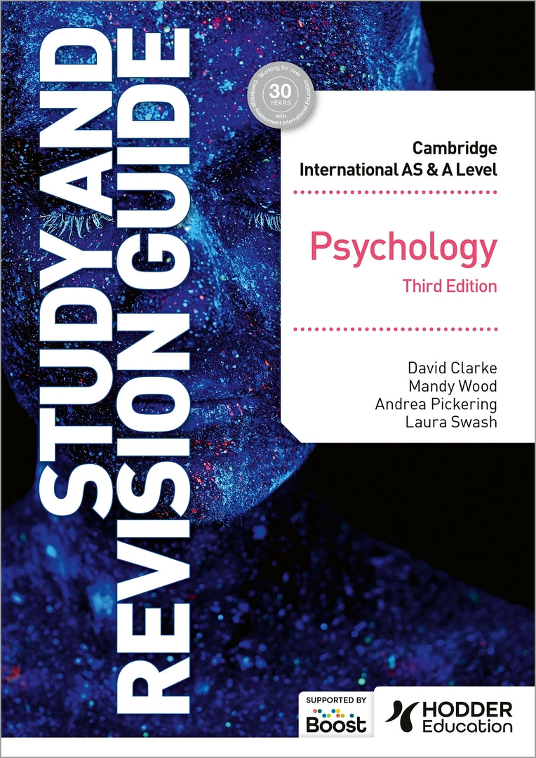 Cover image for Cambridge International AS/A Level Psychology Study and Revision Guide Third Edition ISBN 9781398344433