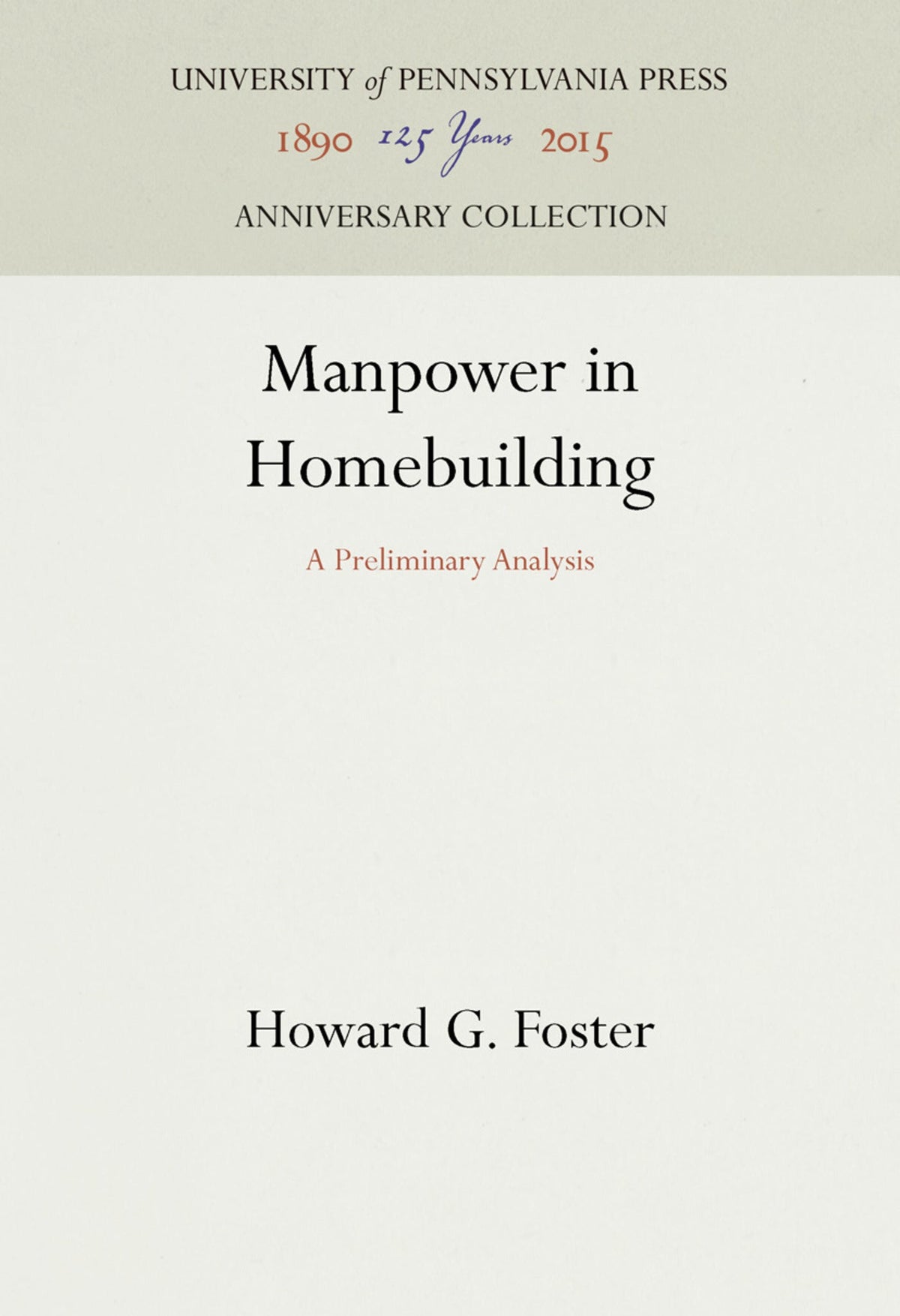 Cover image for Manpower in Homebuilding ISBN 9781512822076