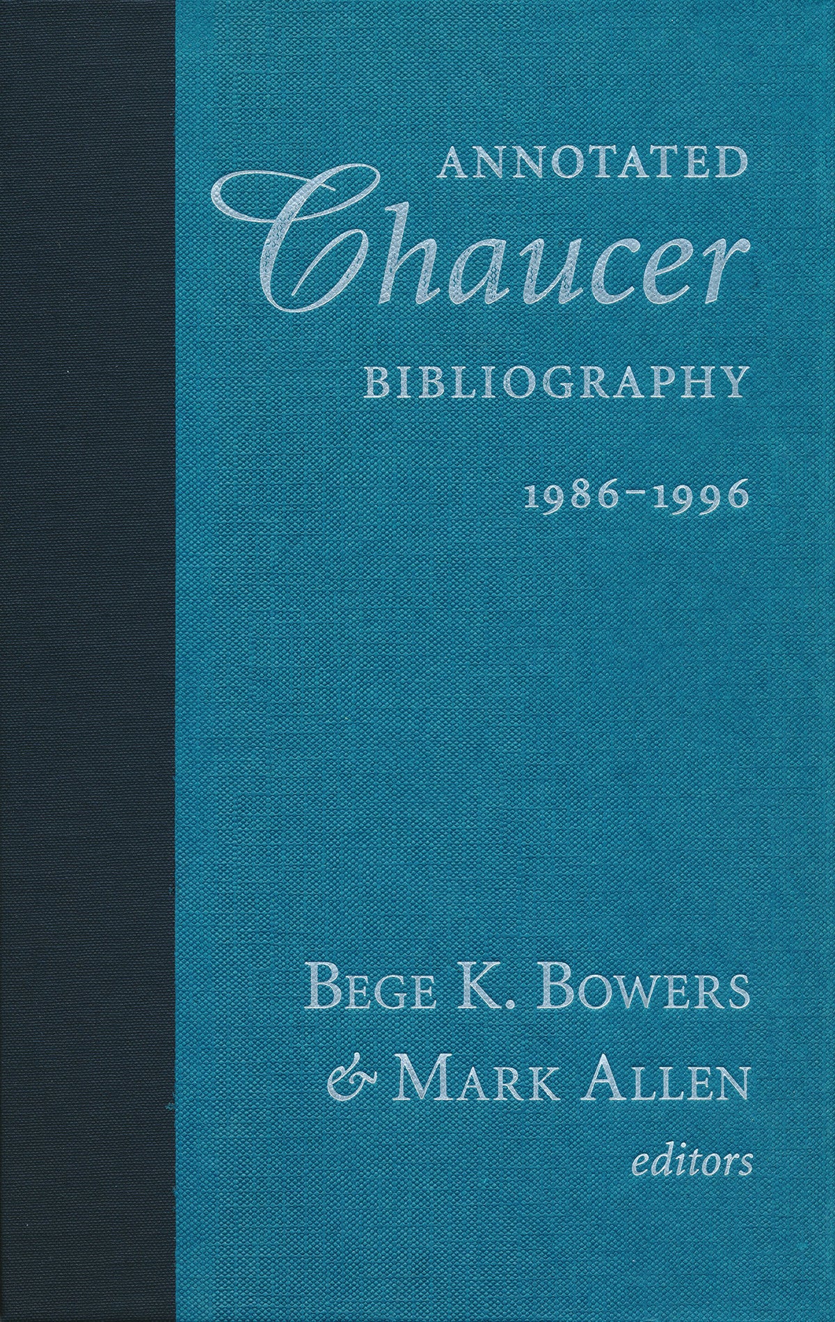 Cover image for Annotated Chaucer Bibliography, 1986–1996 ISBN 9780268020163