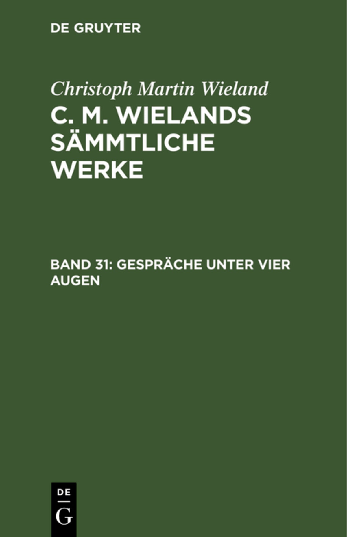 Cover image for Gespräche unter vier Augen ISBN 9783111236223