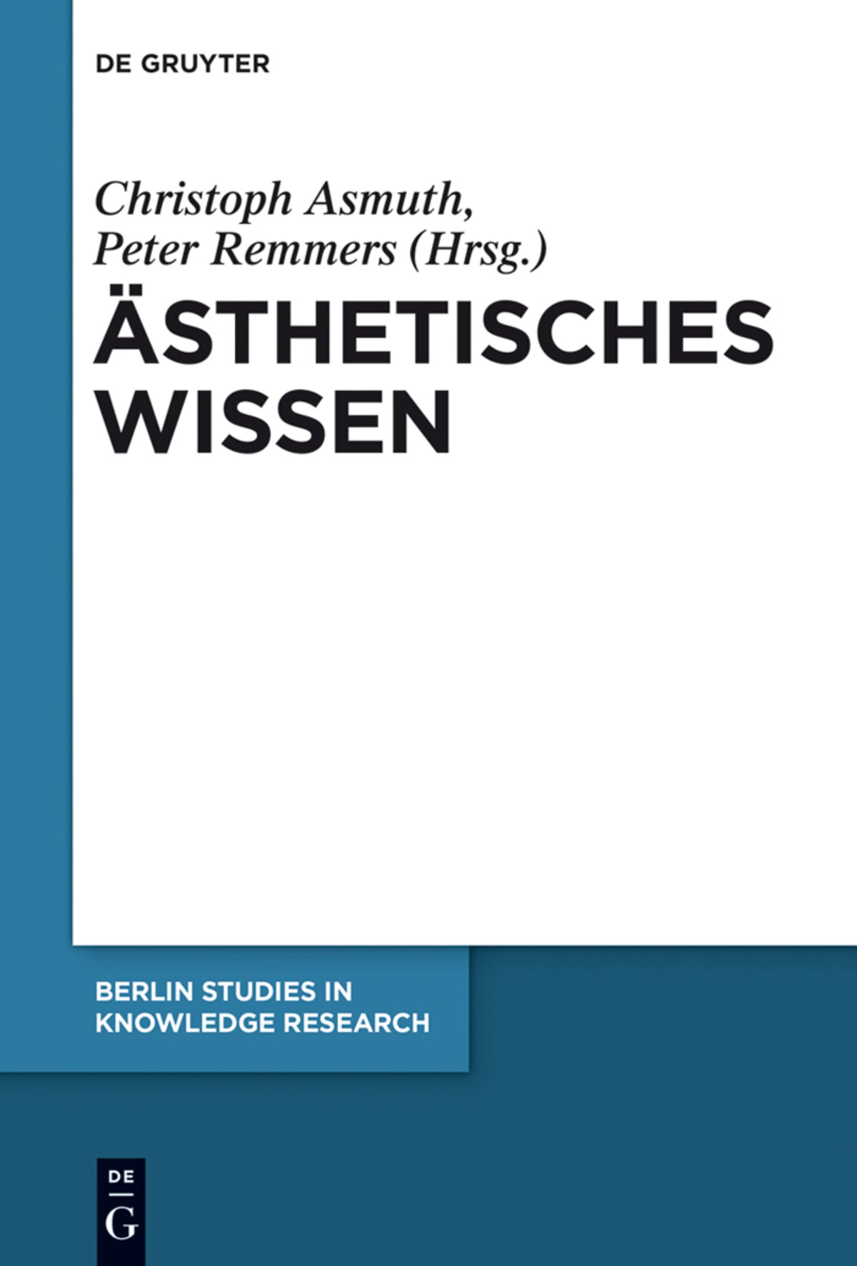 Cover image for Ästhetisches Wissen ISBN 9783110346206
