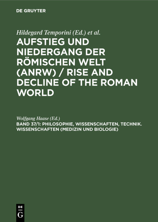 Philosophie, Wissenschaften, Technik. Wissenschaften (Medizin und Biologie)
