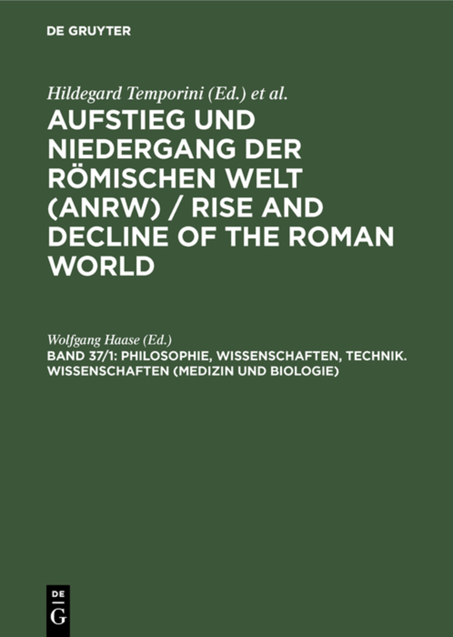 Philosophie, Wissenschaften, Technik. Wissenschaften (Medizin und Biologie)