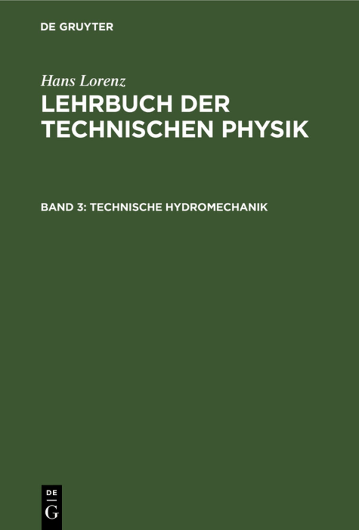 Cover image for Technische Hydromechanik ISBN 9783486738186