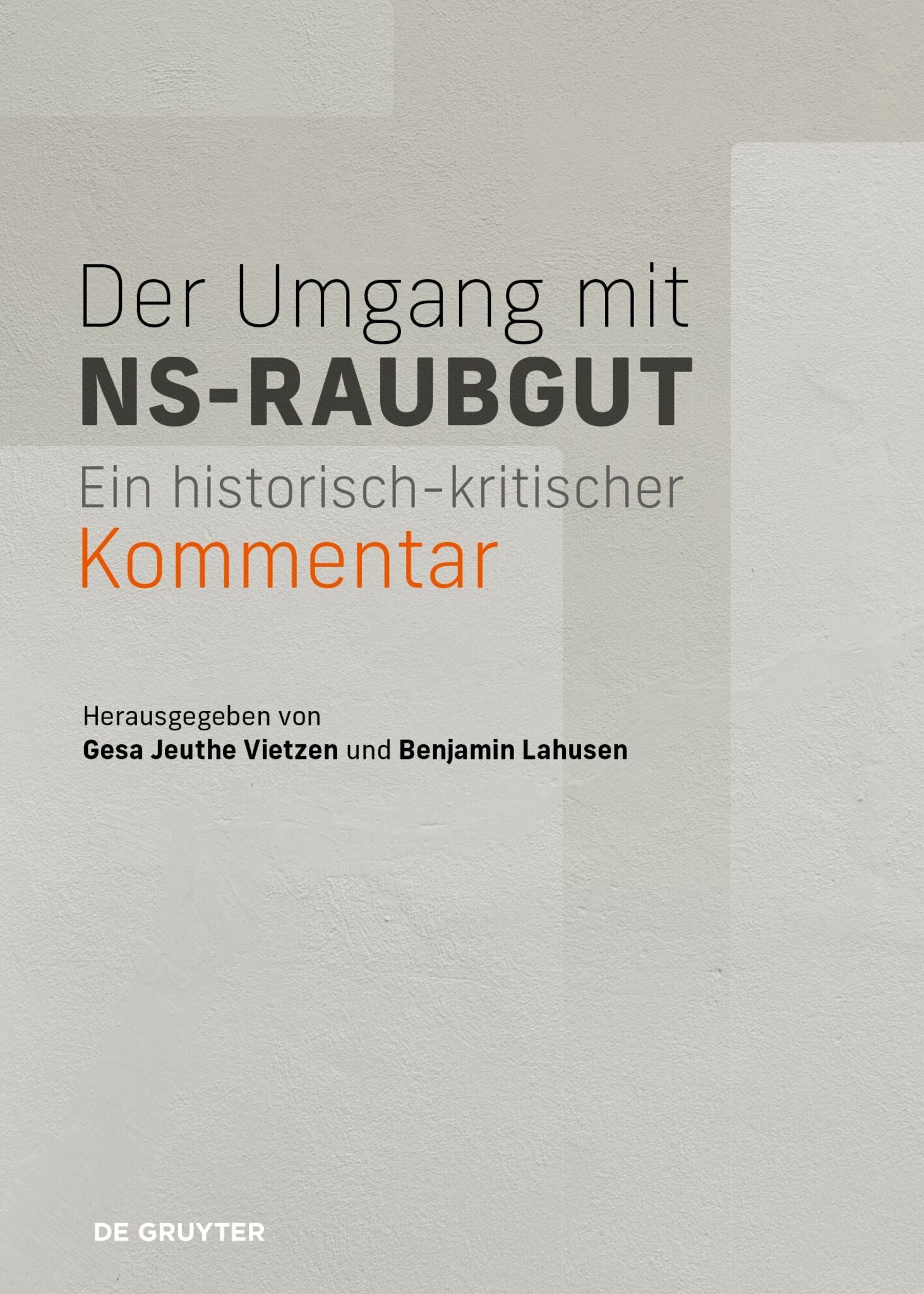 Cover image for Der Umgang mit NS-Raubgut ISBN 9783689241681