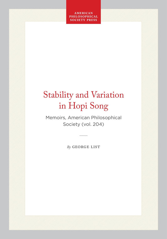 Stability and Variation in Hopi Song