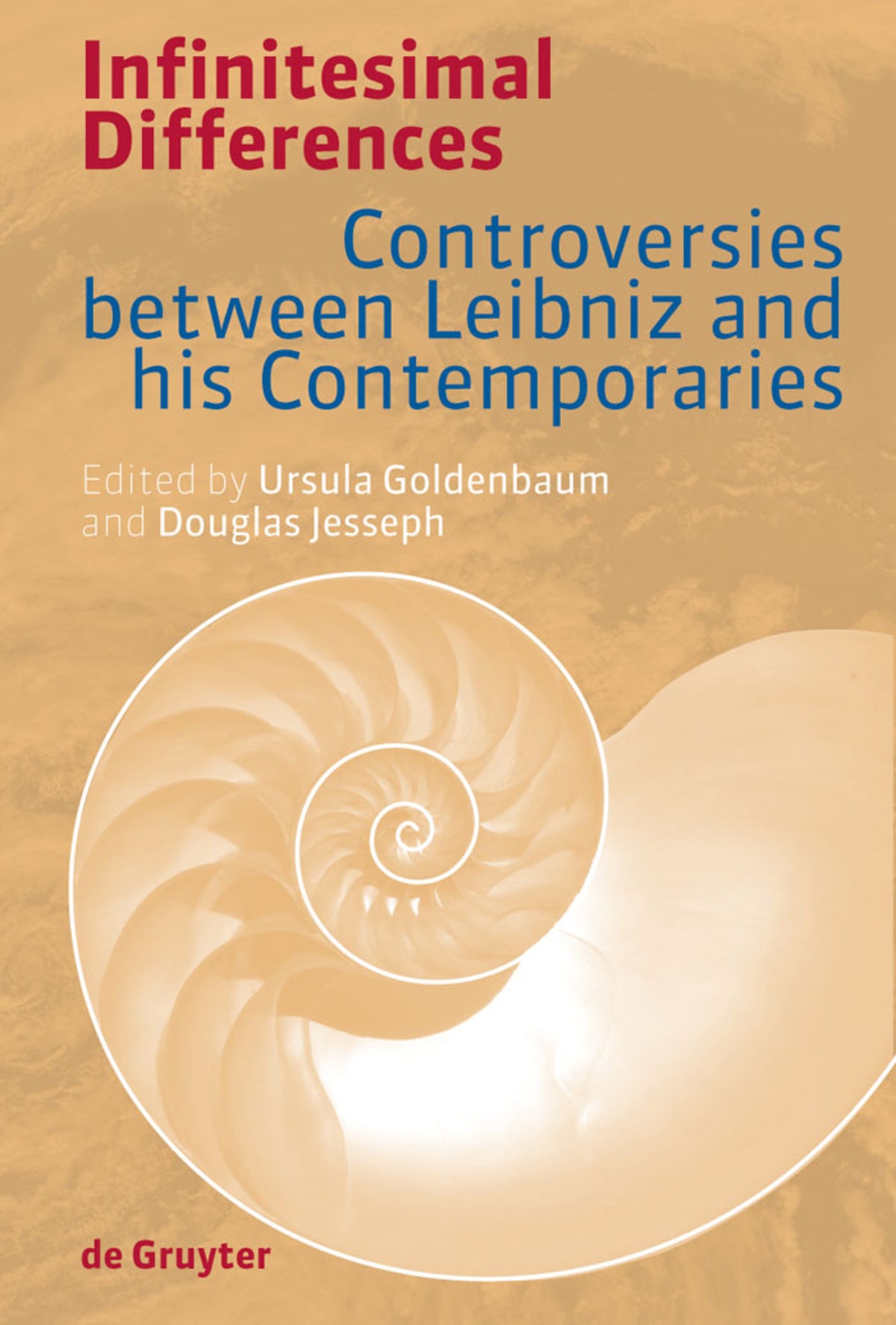 Cover image for Infinitesimal Differences ISBN 9783110202168