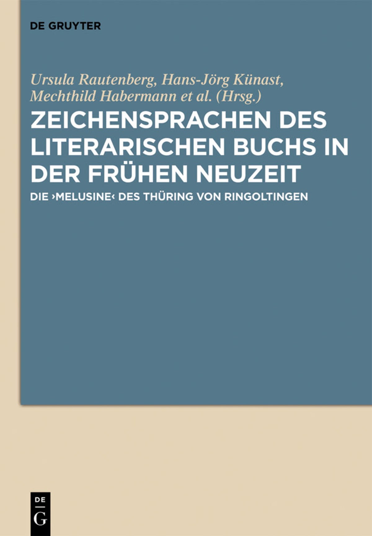 Cover image for Zeichensprachen des literarischen Buchs in der frühen Neuzeit ISBN 9783110260496