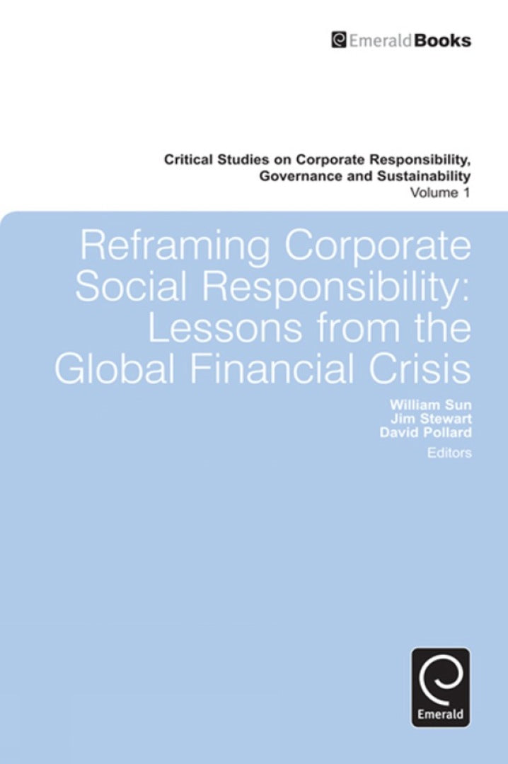 Cover image for Reframing Corporate Social Responsibility ISBN 9780857244550