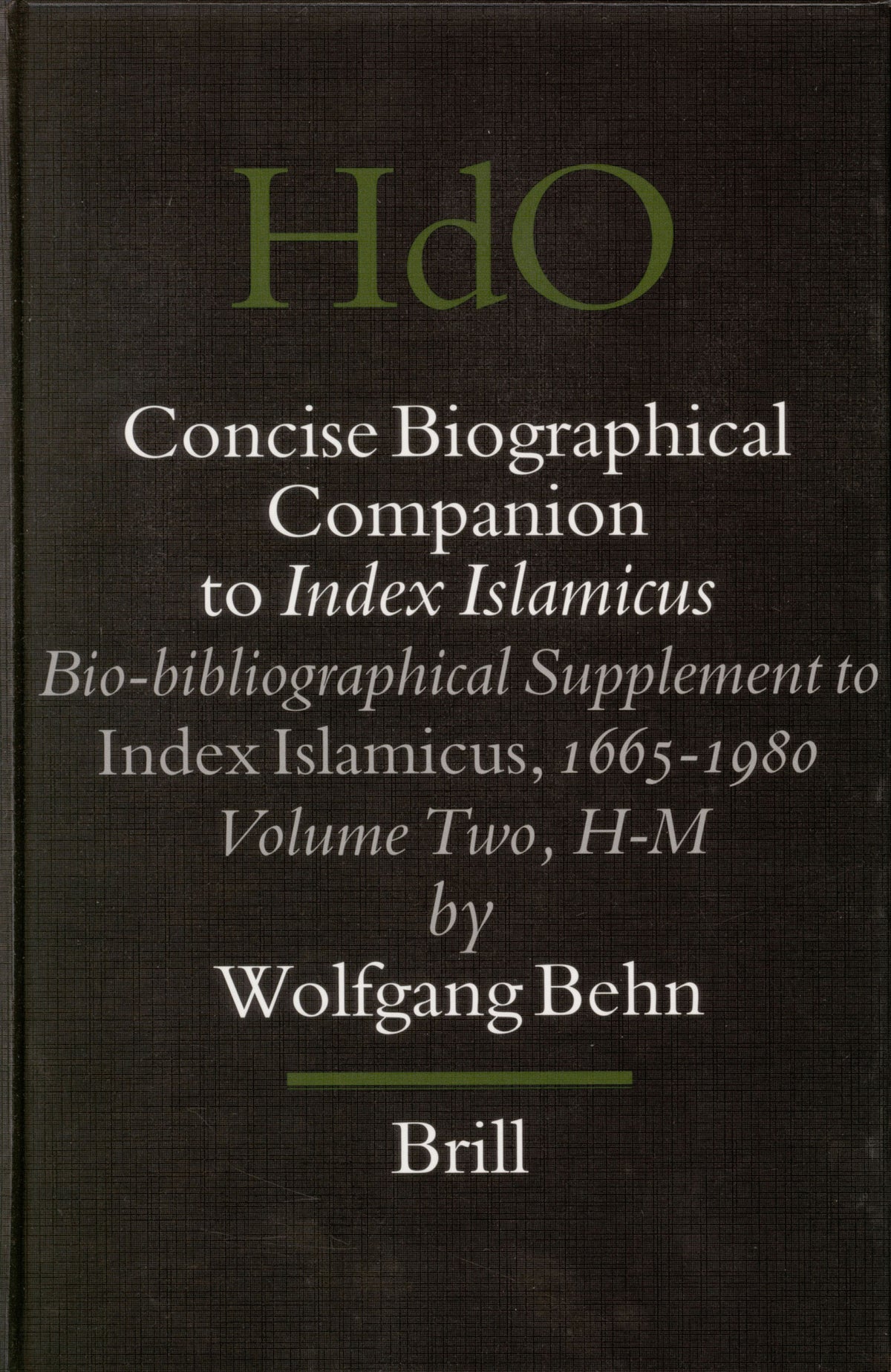 Concise Biographical Companion to Index Islamicus