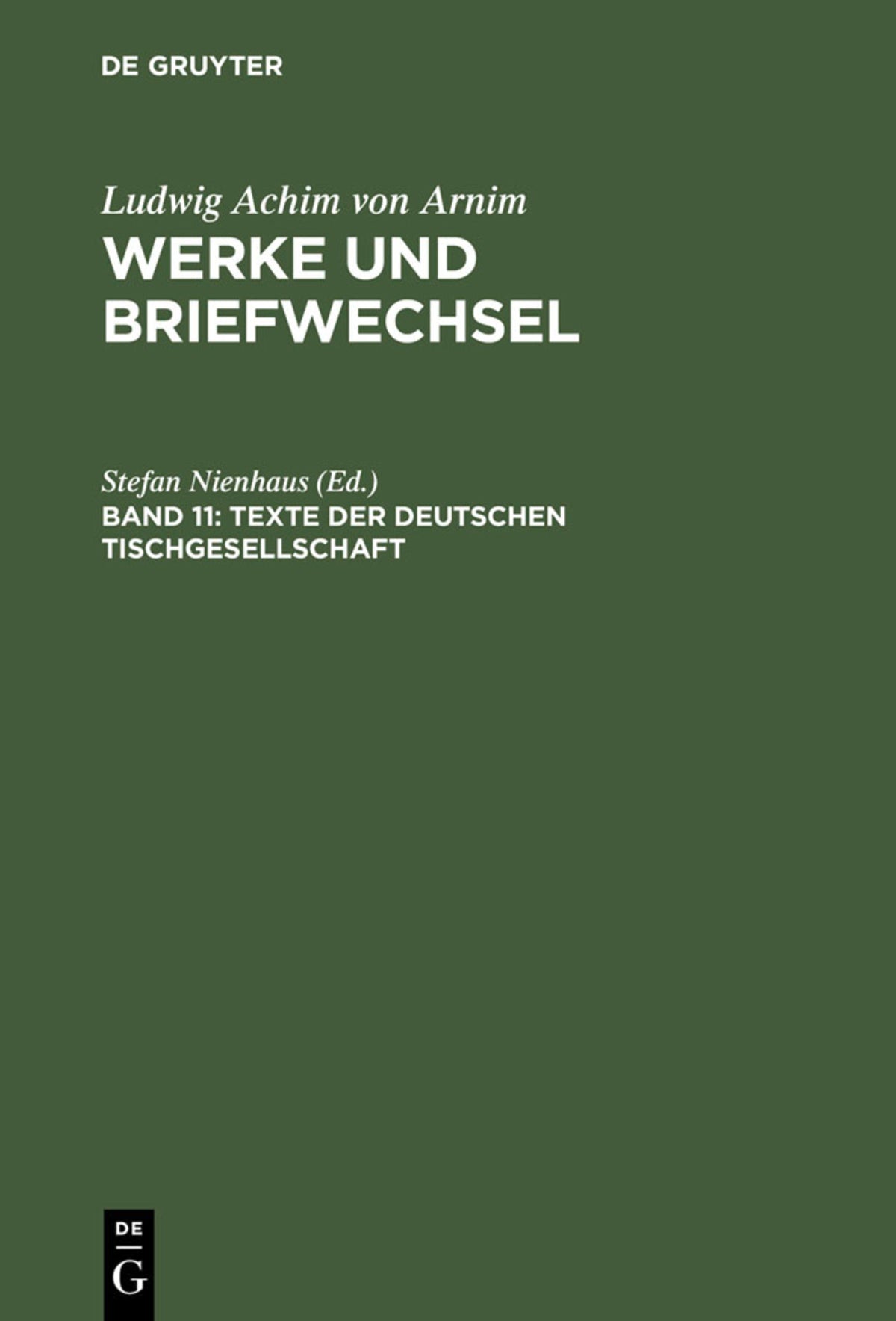 Cover image for Texte der deutschen Tischgesellschaft ISBN 9783484156111