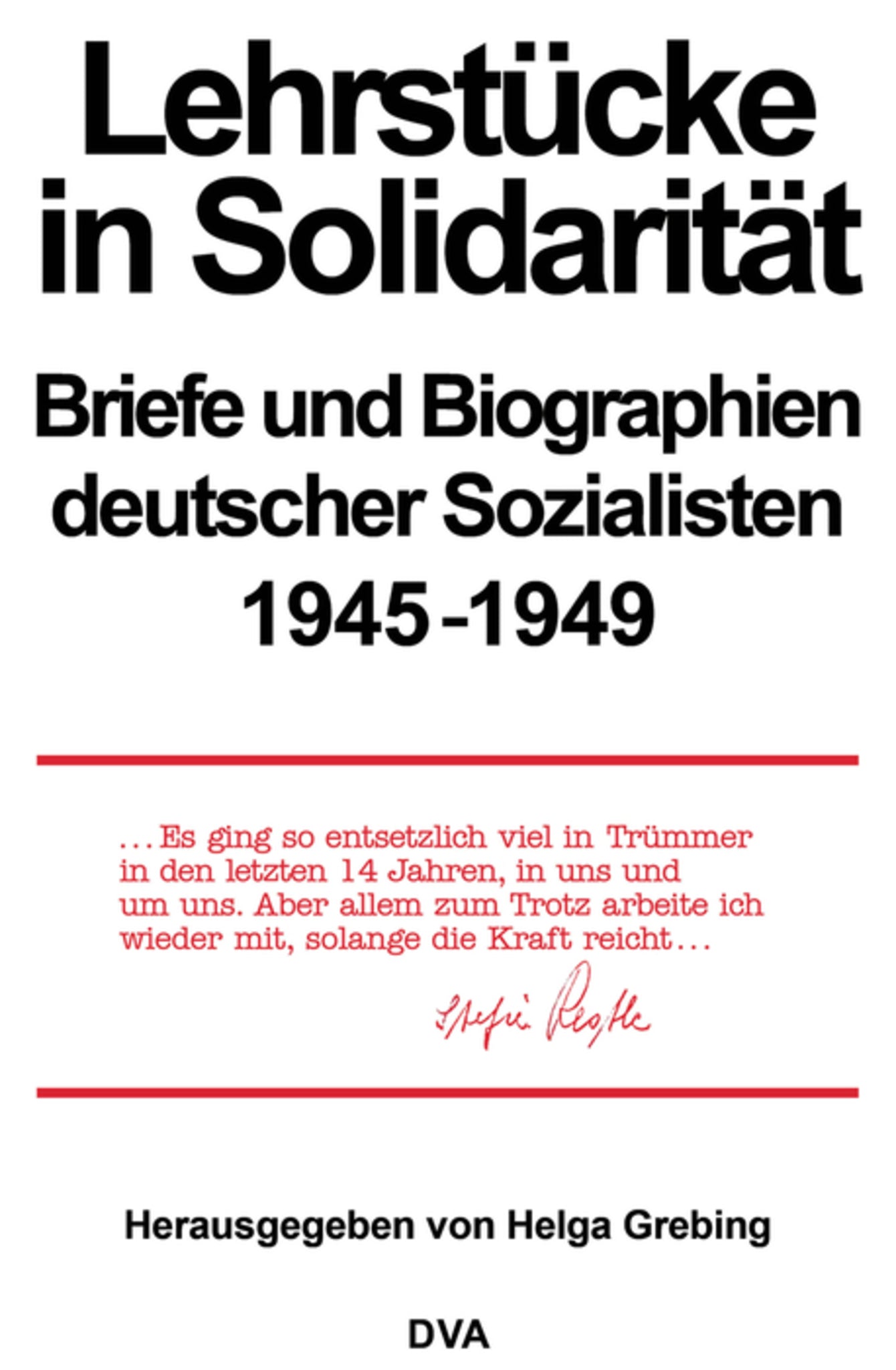 Lehrstücke in Solidarität