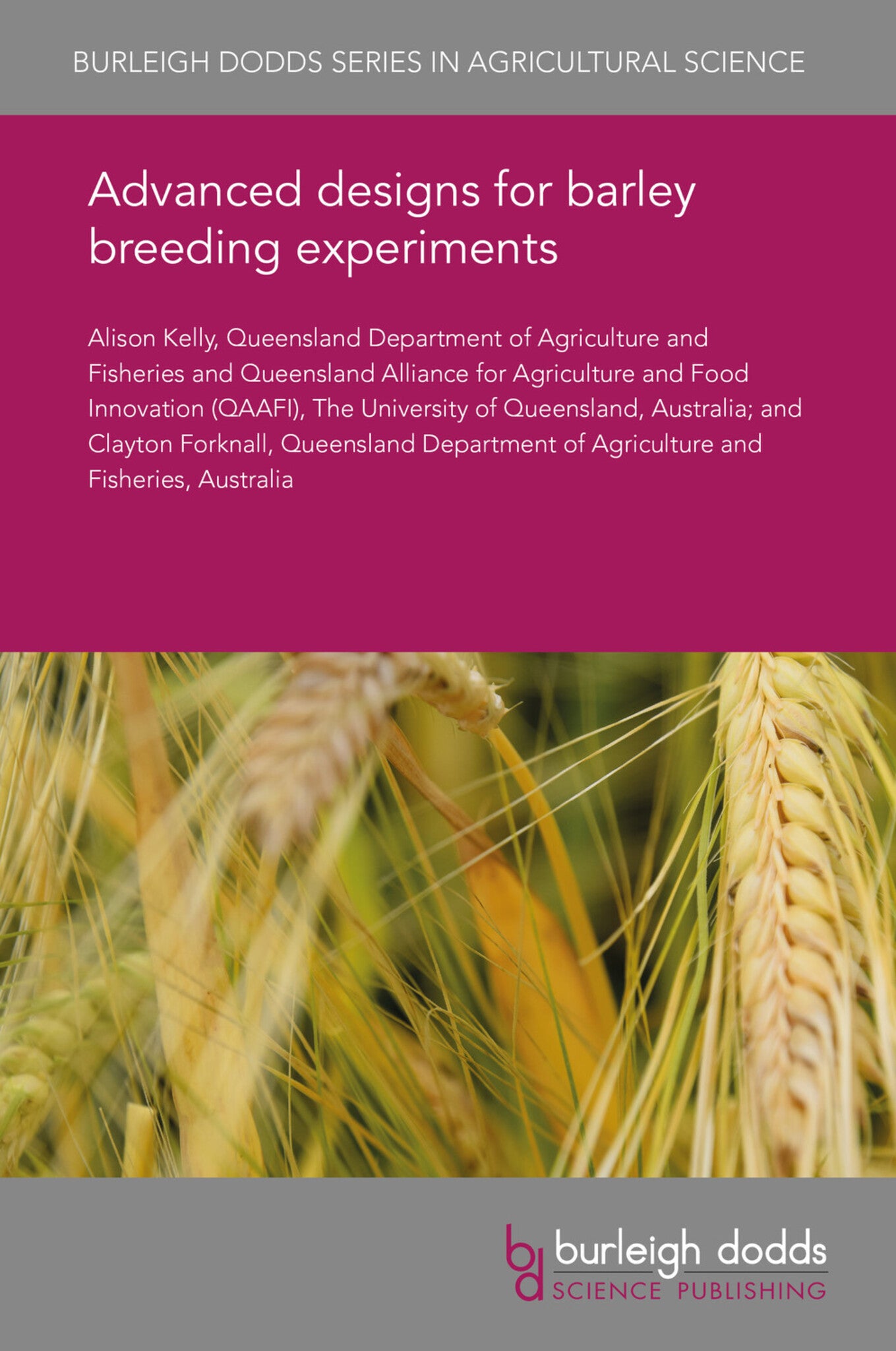 Cover image for Advanced designs for barley breeding experiments ISBN 9781786766090