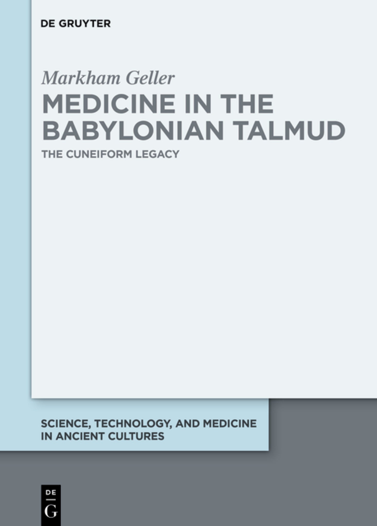 Cover image for Medicine in the Babylonian Talmud ISBN 9783112243770