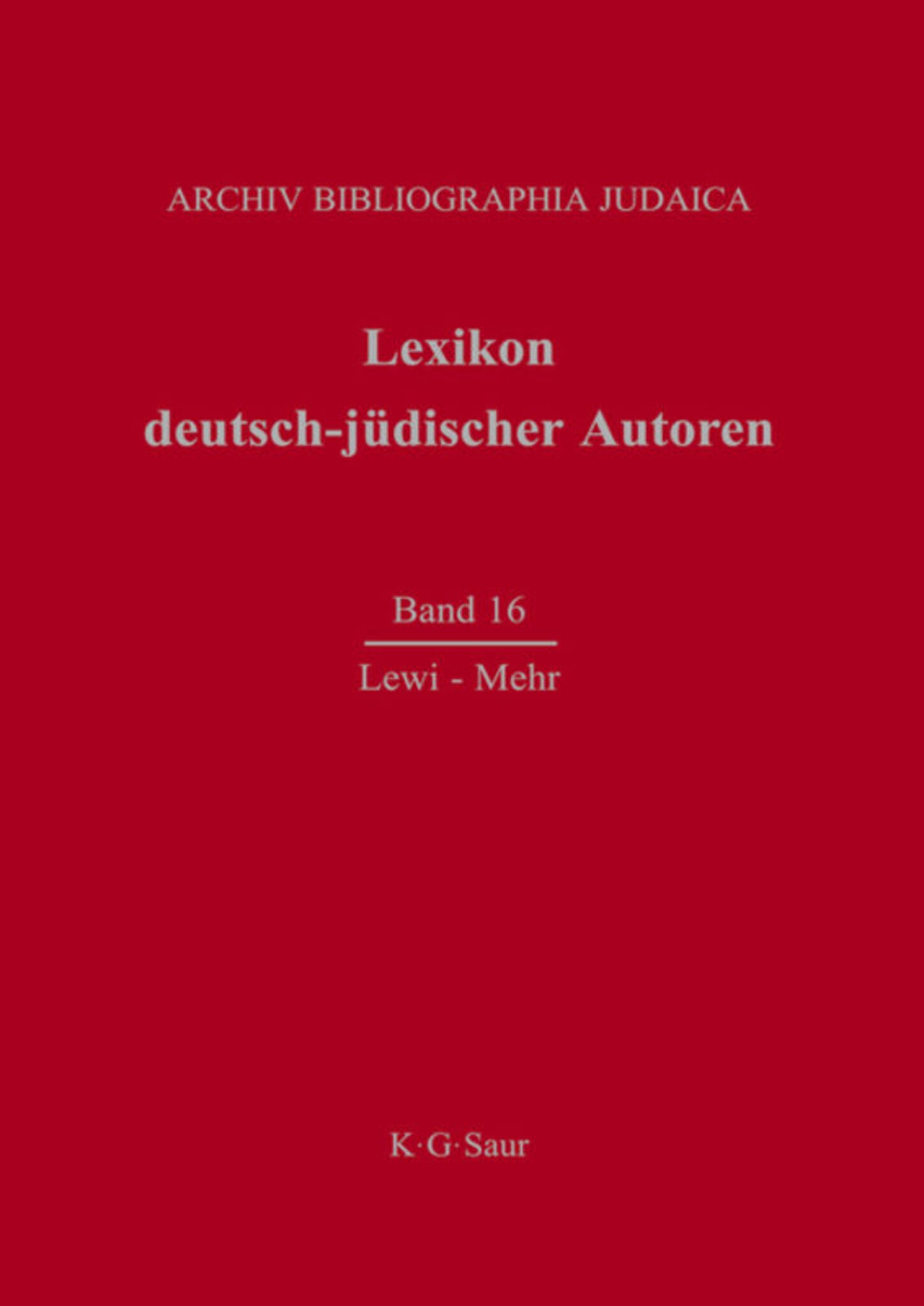 Cover image for Lewi - Mehr ISBN 9783598226960