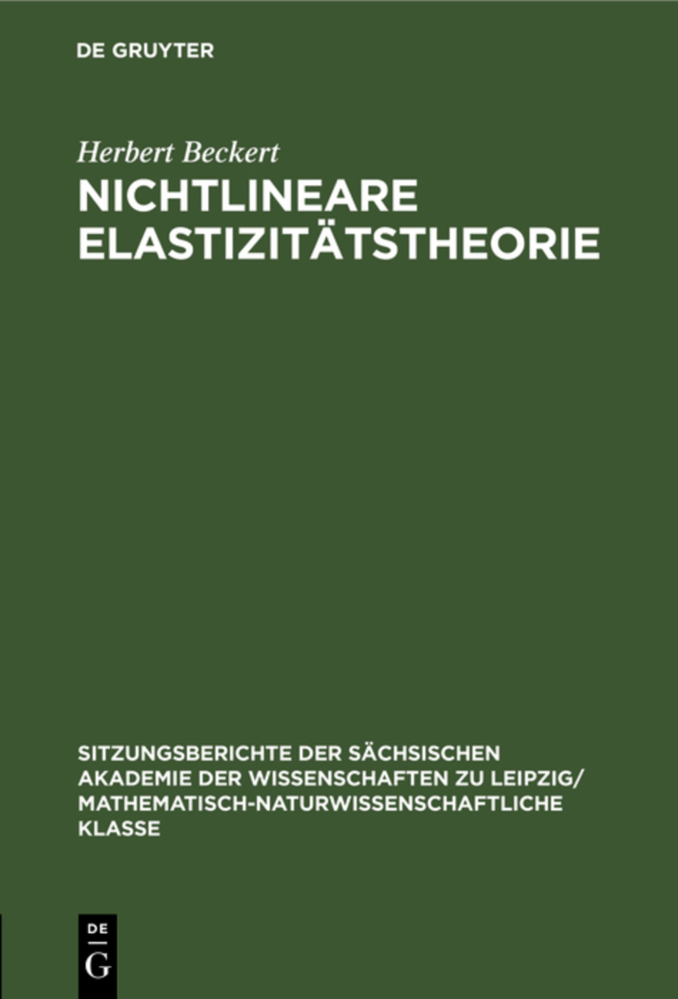 Nichtlineare Elastizitätstheorie