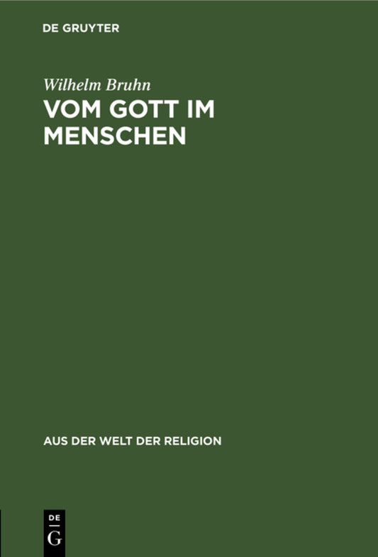Vom Gott im Menschen