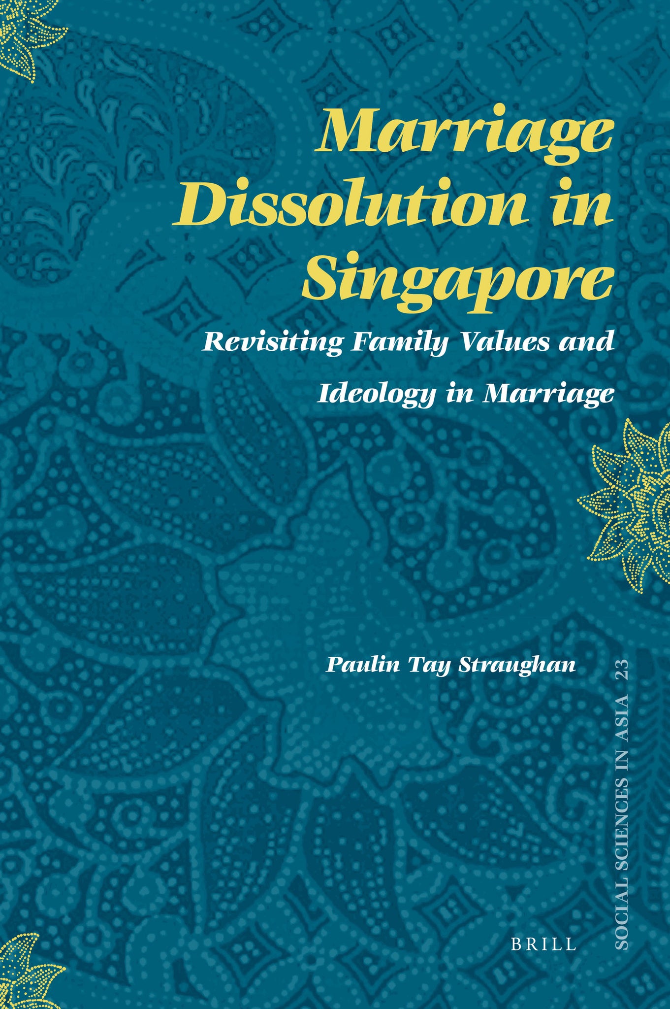 Cover image for Marriage Dissolution in Singapore ISBN 9789004171619