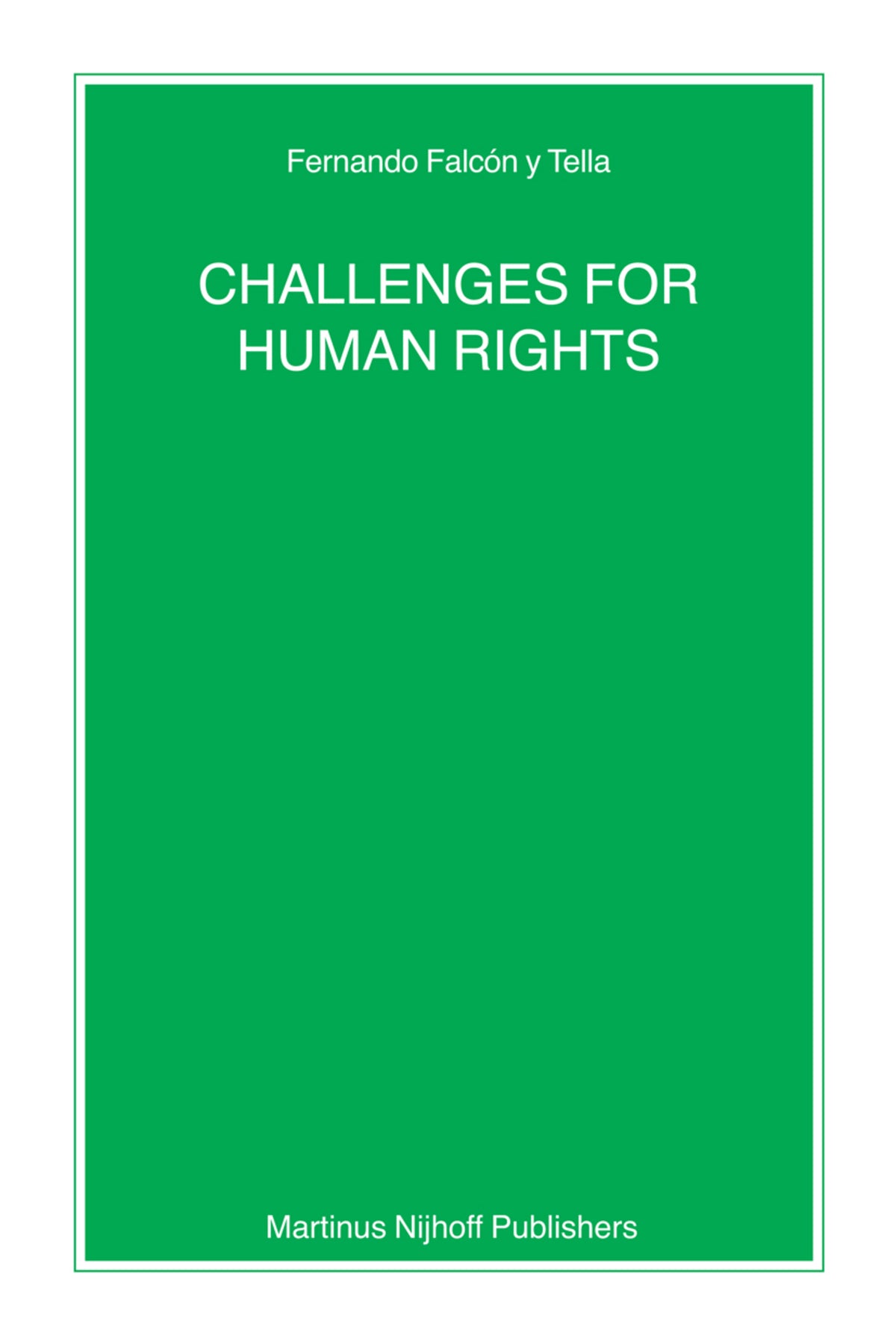 Cover image for Challenges for Human Rights ISBN 9789004160224