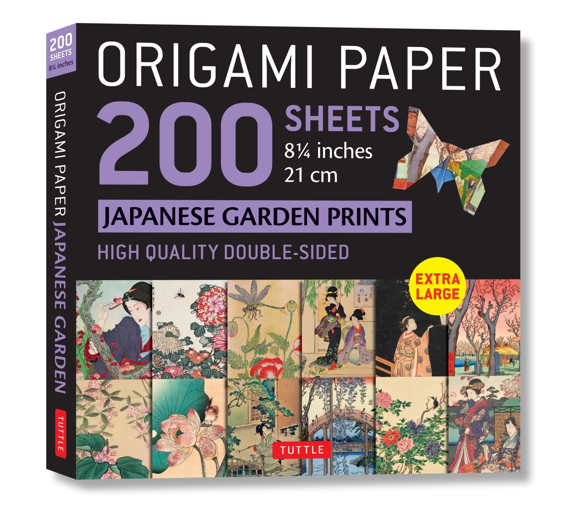 Cover image for Origami Paper 200 sheets Japanese Garden Prints 8 1/4" 21cm ISBN 9780804853675