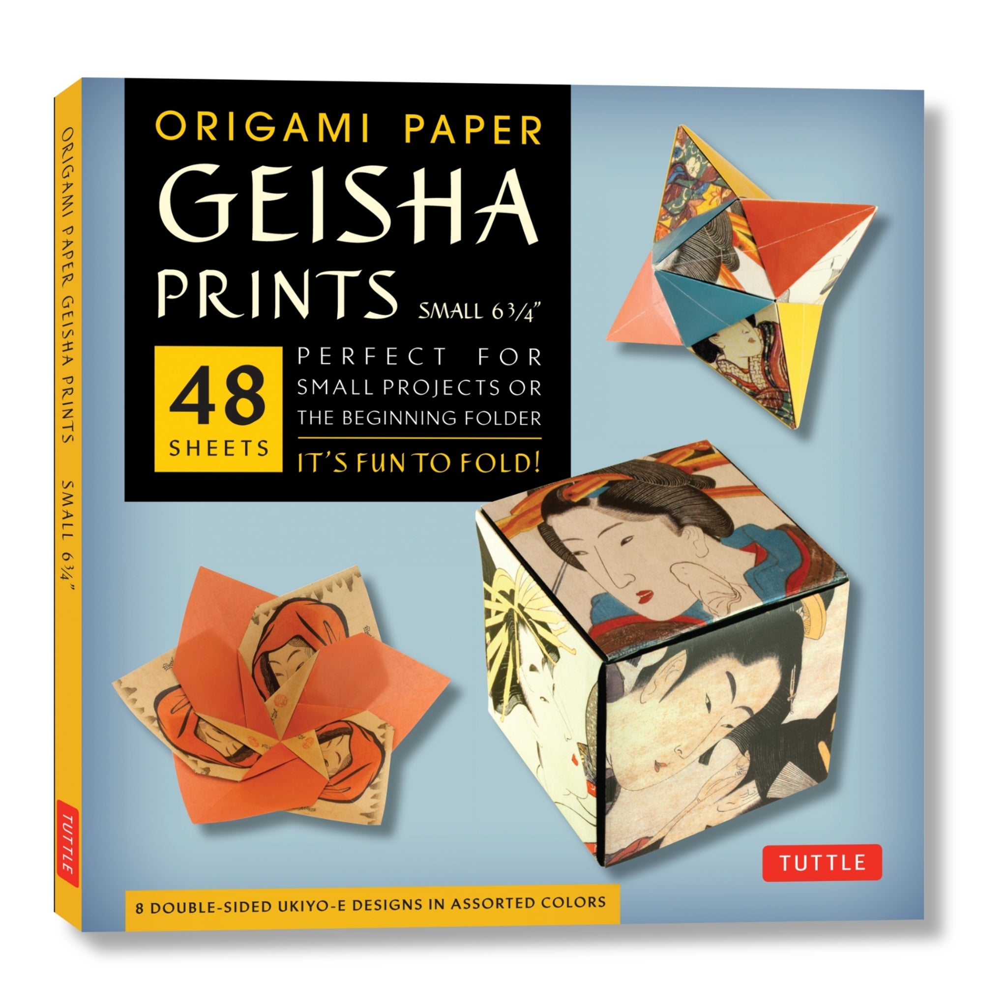 Cover image for Origami Paper Geisha Prints 48 Sheets 6 3/4" (17 cm) ISBN 9780804853897