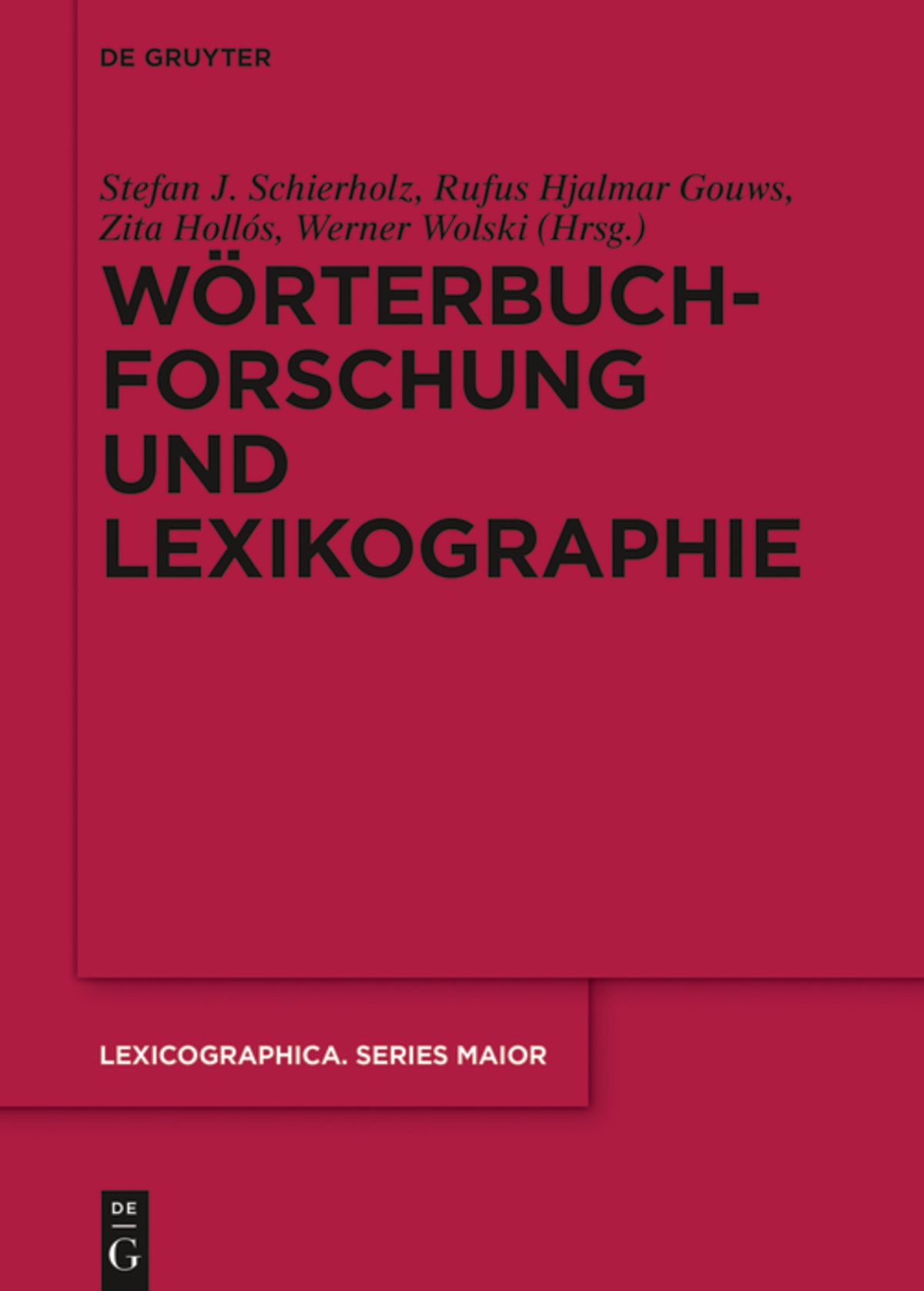 Cover image for Wörterbuchforschung und Lexikographie ISBN 9783110472196