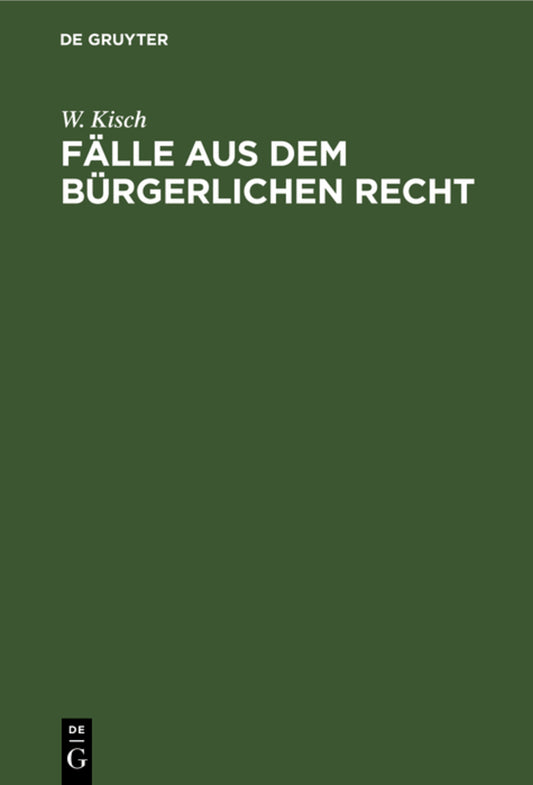 Fälle aus dem bürgerlichen Recht