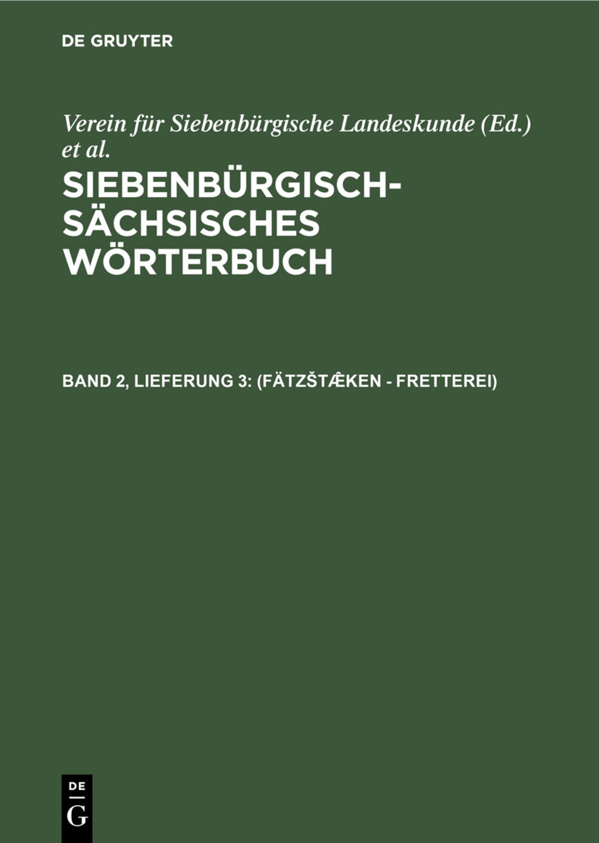 (Fätzštæ̂ken - Fretterei)