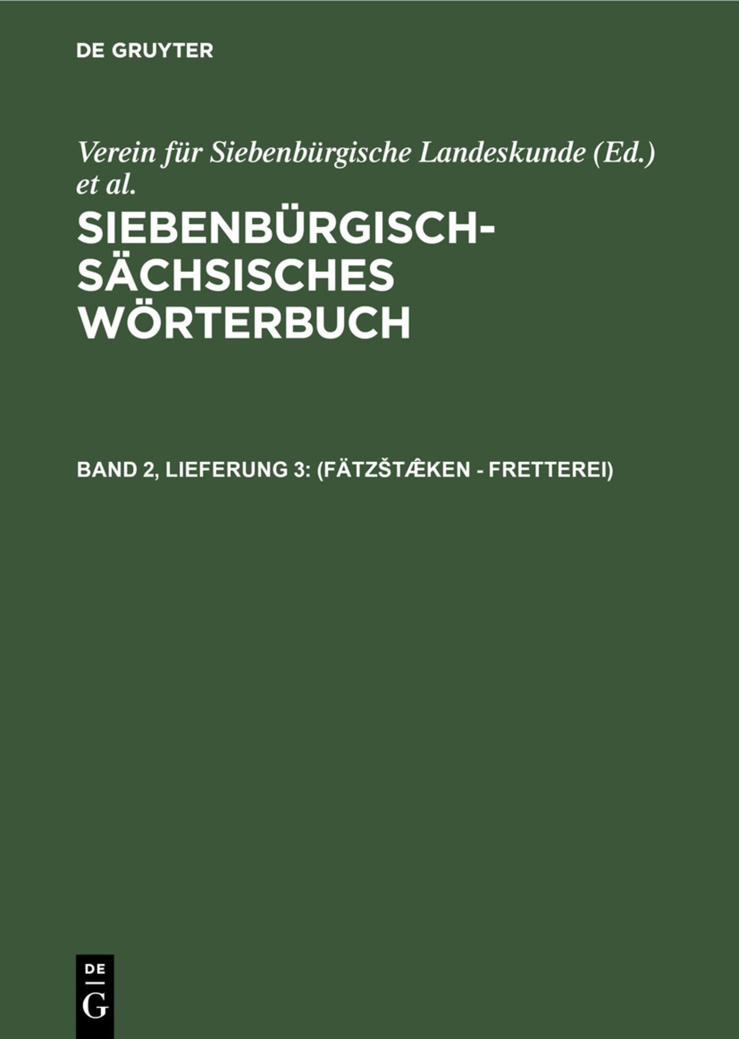 (Fätzštæ̂ken - Fretterei)