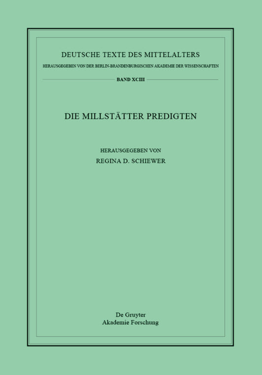 Die Millstätter Predigten