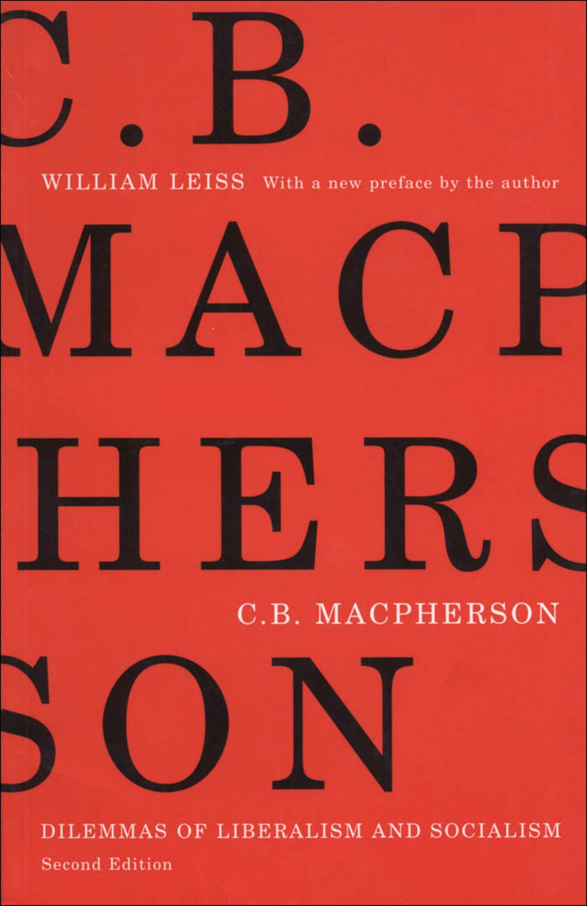 Cover image for C.B. Macpherson ISBN 9780773575356
