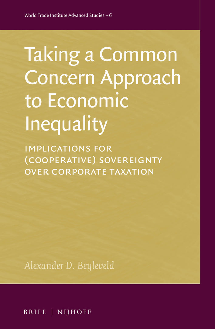 Cover image for Taking a Common Concern Approach to Economic Inequality ISBN 9789004511743