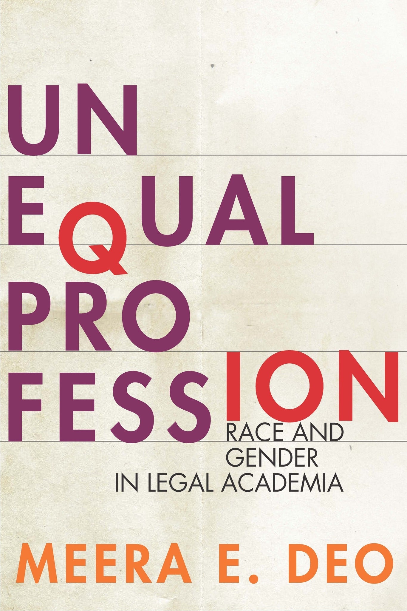 Cover image for Unequal Profession ISBN 9781503604308